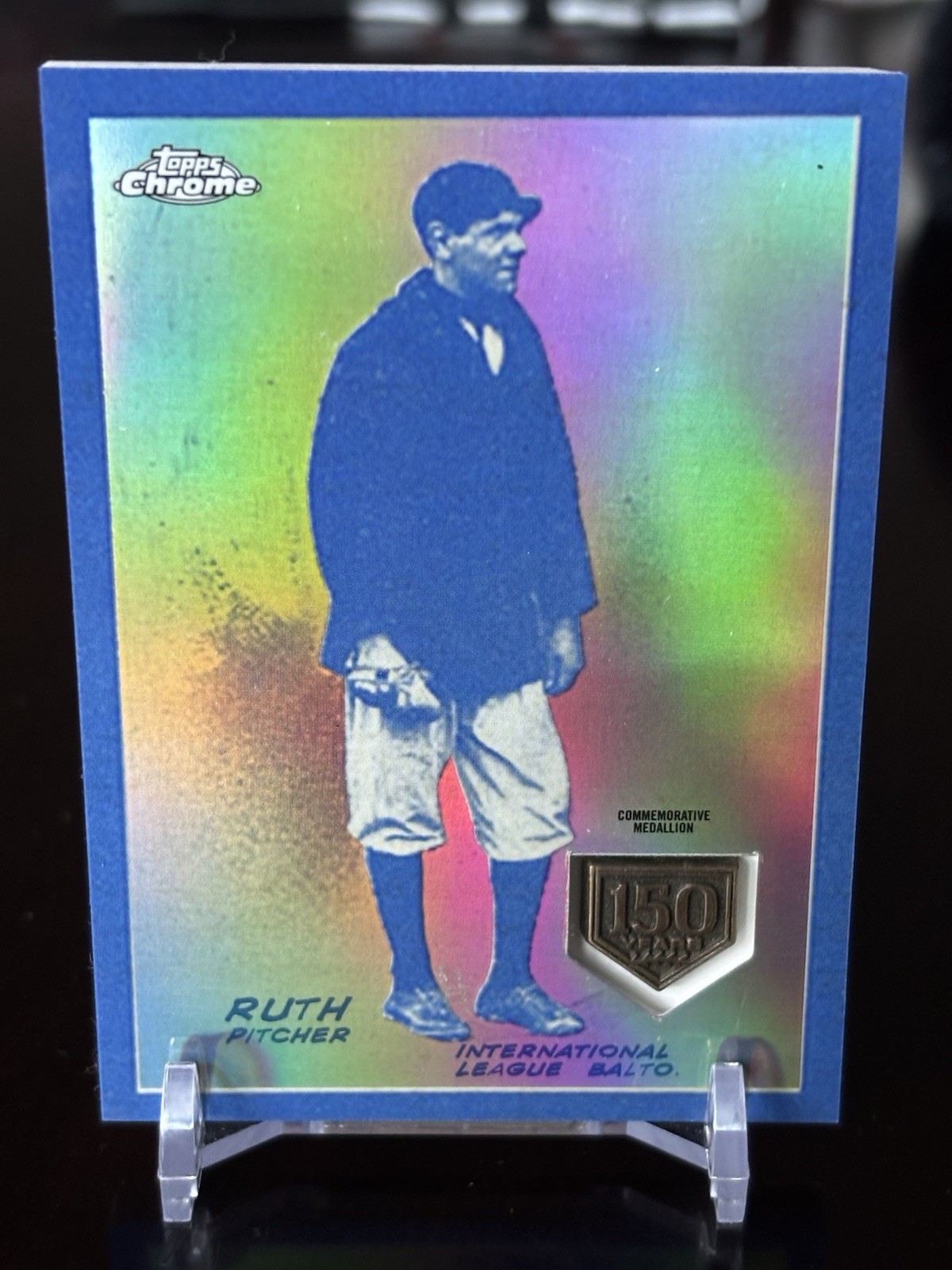 2019 Topps Complete Set Chrome Greatest Cards Medallions Babe Ruth 150M-BR EXMT 2019 Topps Complete Set Chrome Greatest Cards Medallions Babe Ruth 150M-BR EXMT