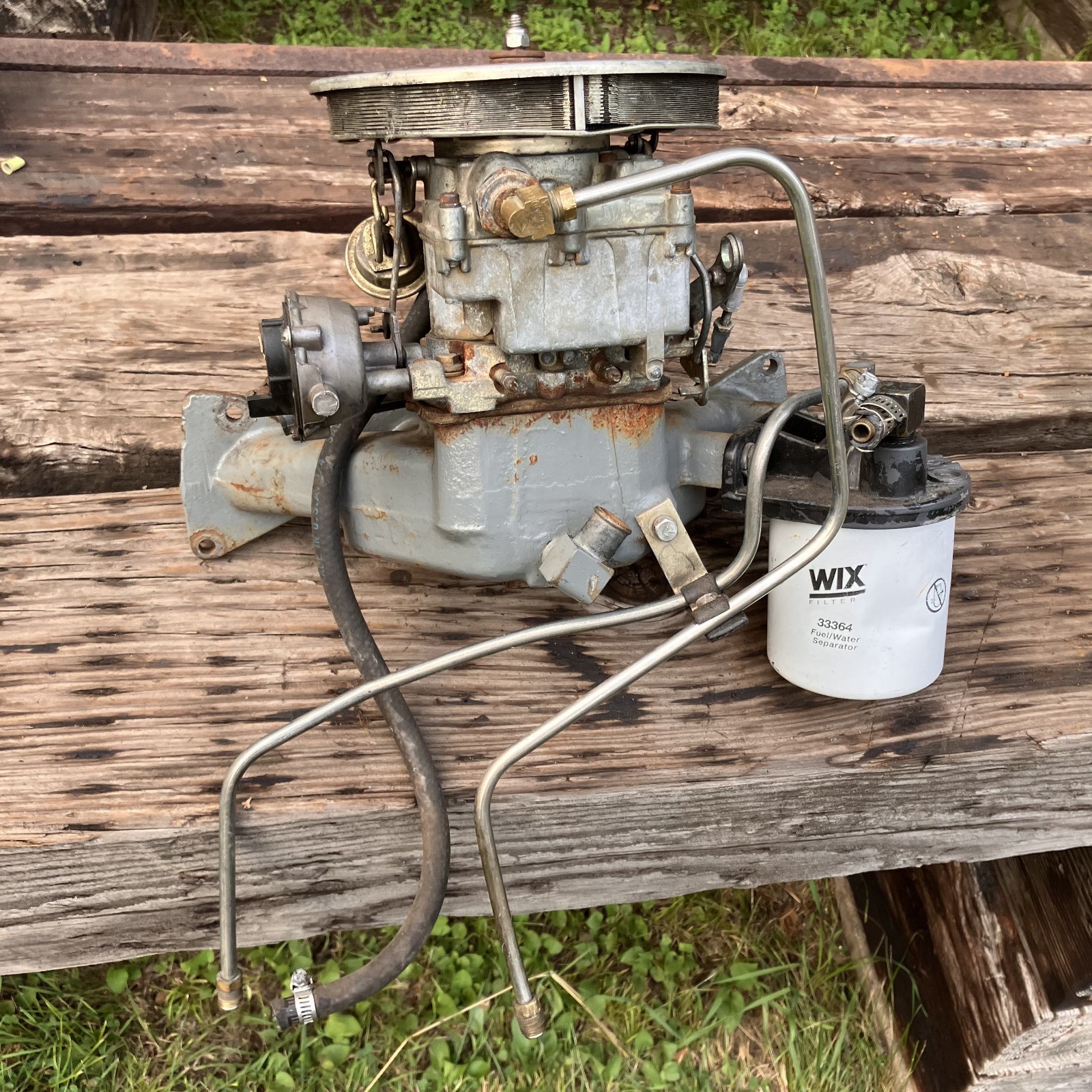 1988 OMC 912470 0912470 Cobra 2.3 Intake Manifold Carburetor Fuel Filter Housing 1988 OMC 912470 0912470 Cobra 2.3 Intake Manifold Carburetor Fuel Filter Housing