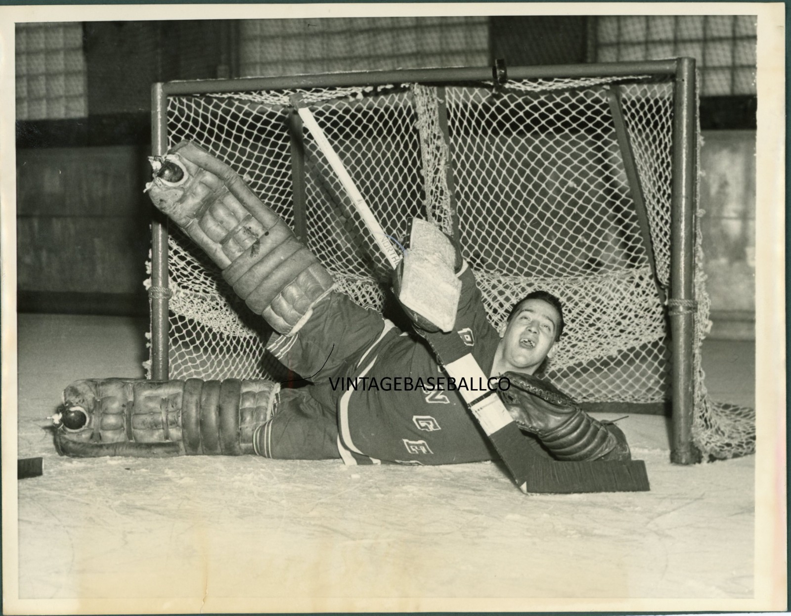 Vintage original 1950\'s MARCEL PAILLE Goalie New York Rangers Photo