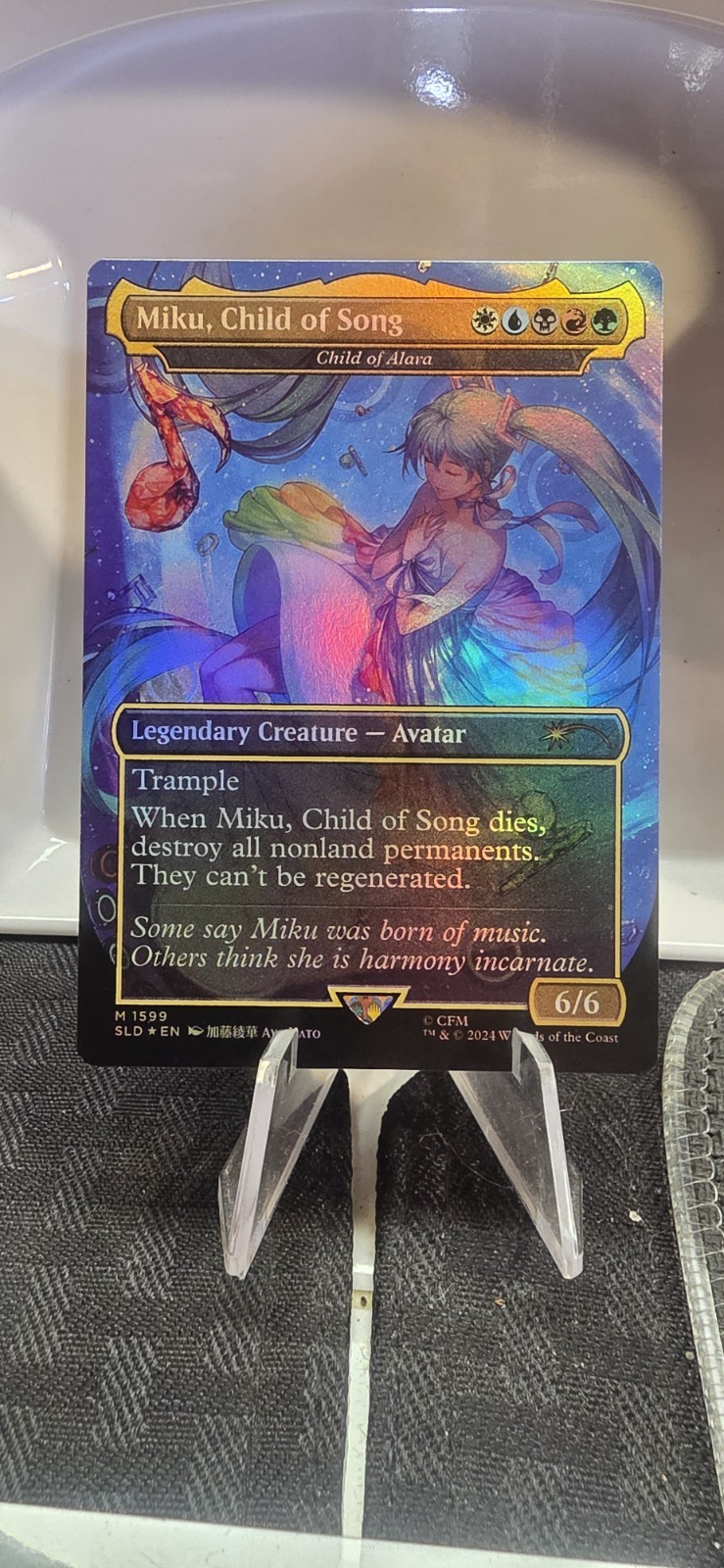 MTG English Miku, Child of Song - Child of Alara (Rainbow Foil) NM Foil MTG English Miku, Child of Song - Child of Alara (Rainbow Foil) NM Foil
