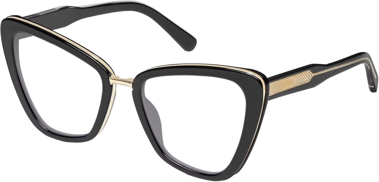 QUAY Australia All Talk Cat Eye Multi-Focus Blue Light Glasses Gloss Black 58 mm QUAY Australia All Talk Cat Eye Multi-Focus Blue Light Glasses Gloss Black 58 mm