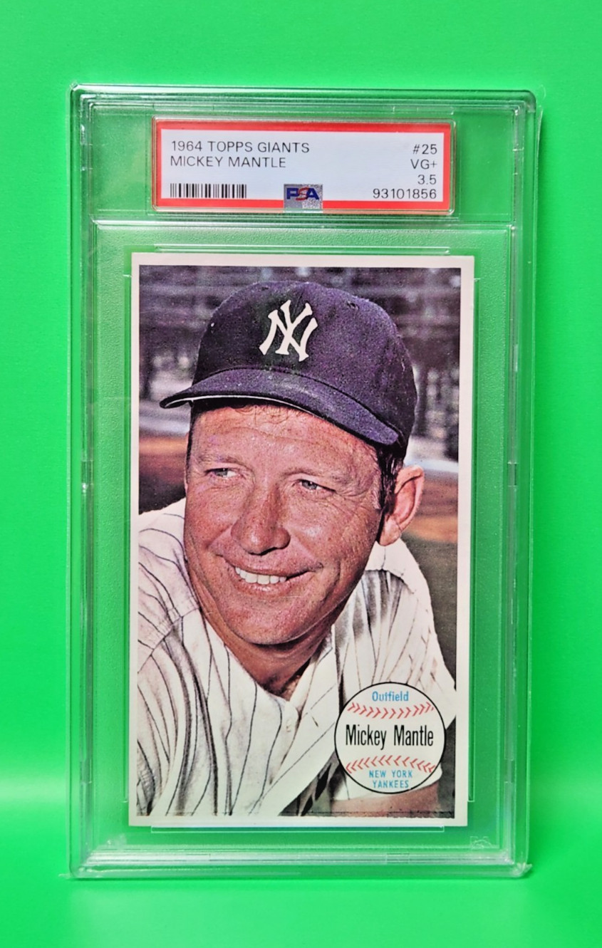 1964 Topps Giants Mickey Mantle #25 PSA 3.5 VG+ Yankees HOF Vintage Baseball