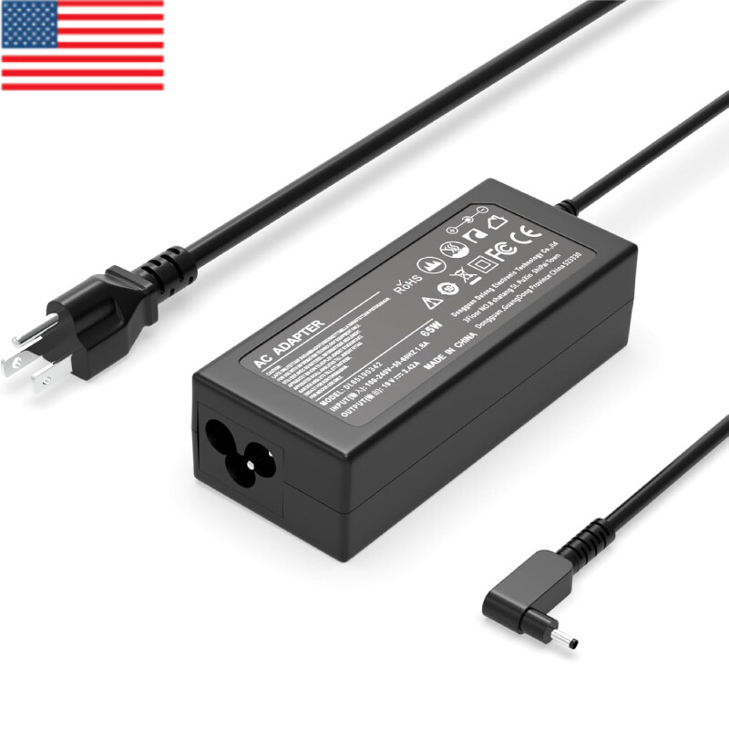 65W 19V 3.42A Laptop Charger for Acer Aspire 1 3 5 Series A315 A515 A314 A317