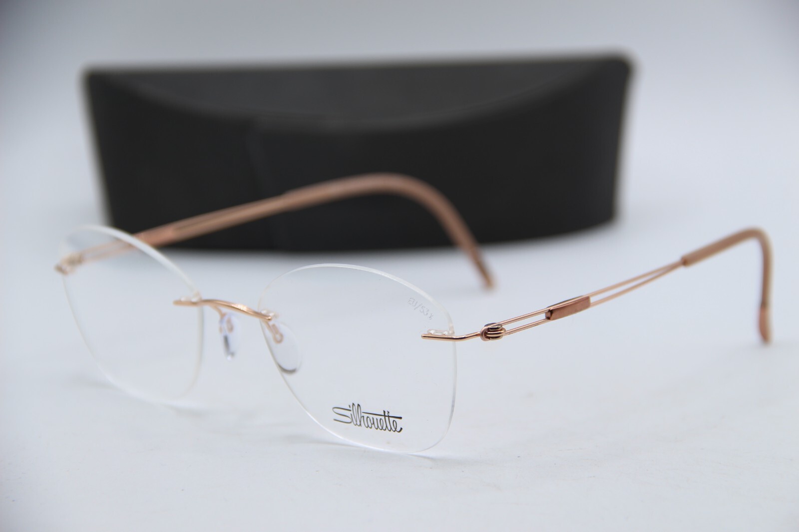NEW SILHOUETTE 5521 EU 3530 BROWN AUTHENTIC DESIGNER EYEGLASSES W/CASE 53-19