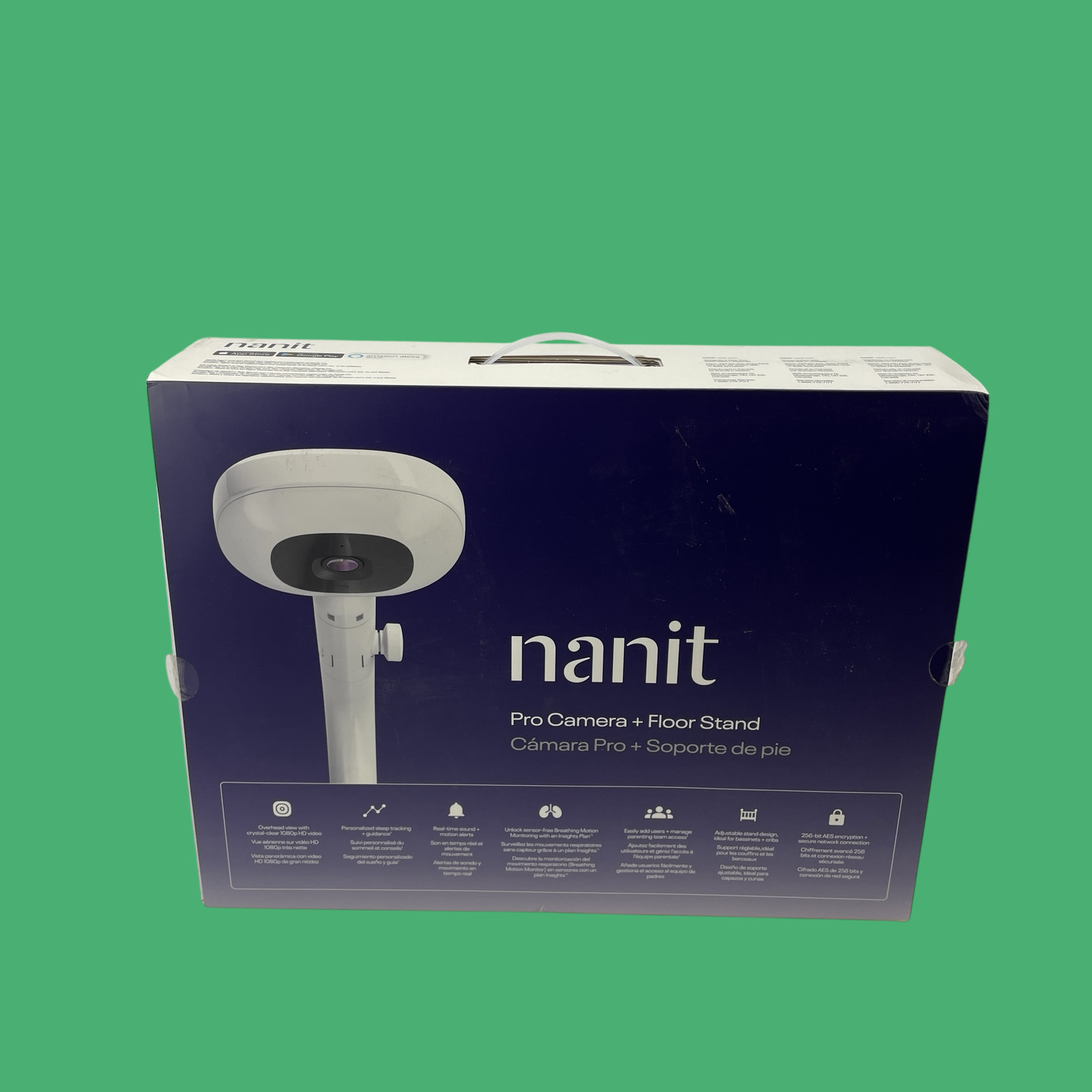 N303NW Nanit Pro Smart 1080p Wi-Fi Video Baby Monitor & Floor Stand #NS1955 N303NW Nanit Pro Smart 1080p Wi-Fi Video Baby Monitor & Floor Stand #NS1955