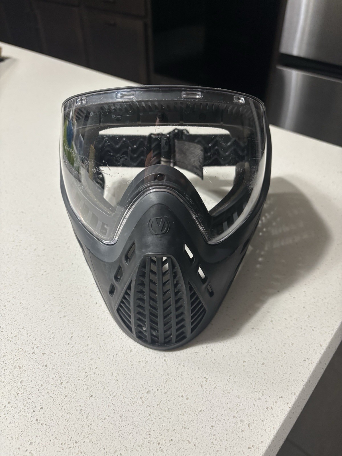 Virtue Vio Ascend Paintball Mask, Black With Clear Lens, 