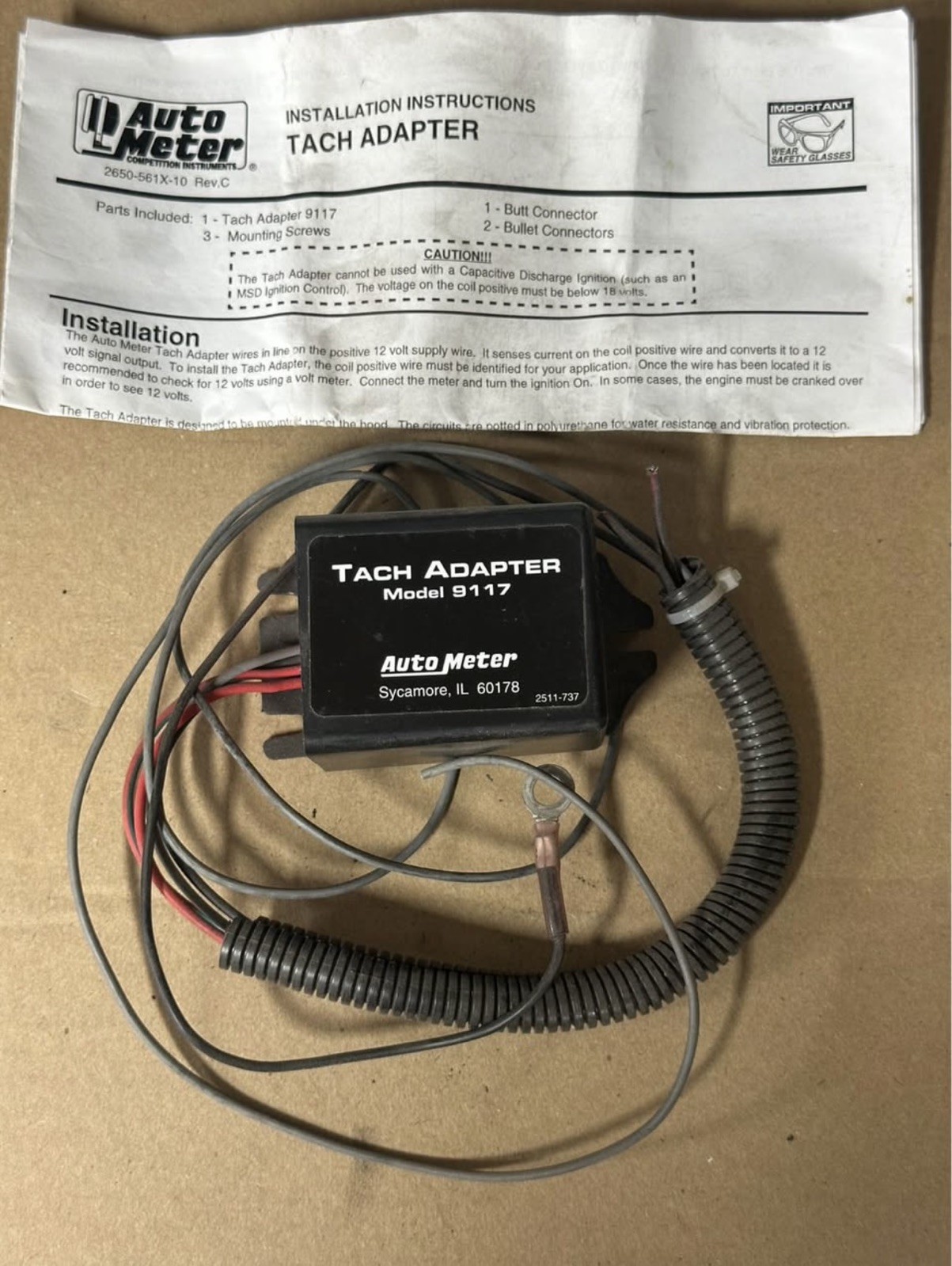 AutoMeter 9117 Tach adapter for distributorless ignition