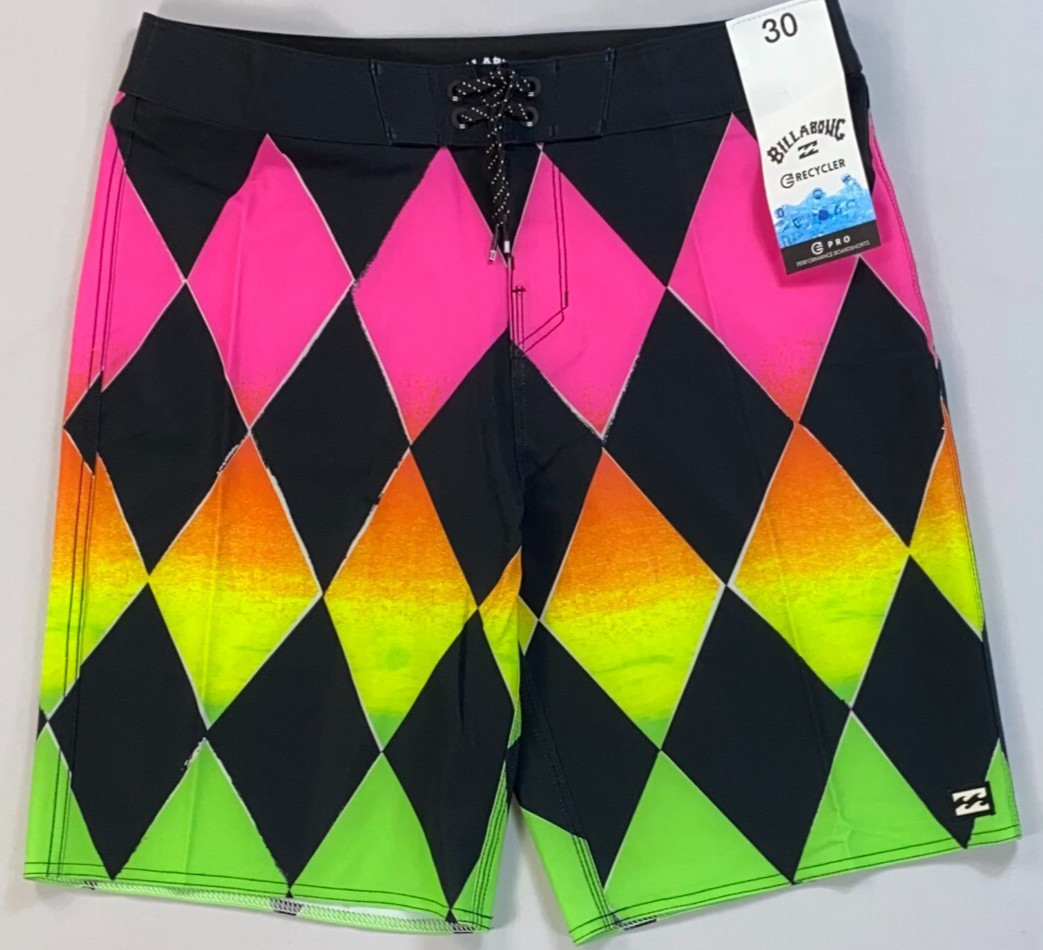 Boy's Youth Billabong Recycler Sundays Pro Performance Boardshorts Swim NEW