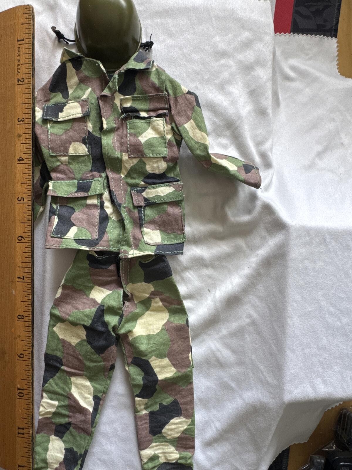 VTG 1:6sc Camouflage Military French Army F2 Field Jacket Uniform Set w/Helmet VTG 1:6sc Camouflage Military French Army F2 Field Jacket Uniform Set w/Helmet