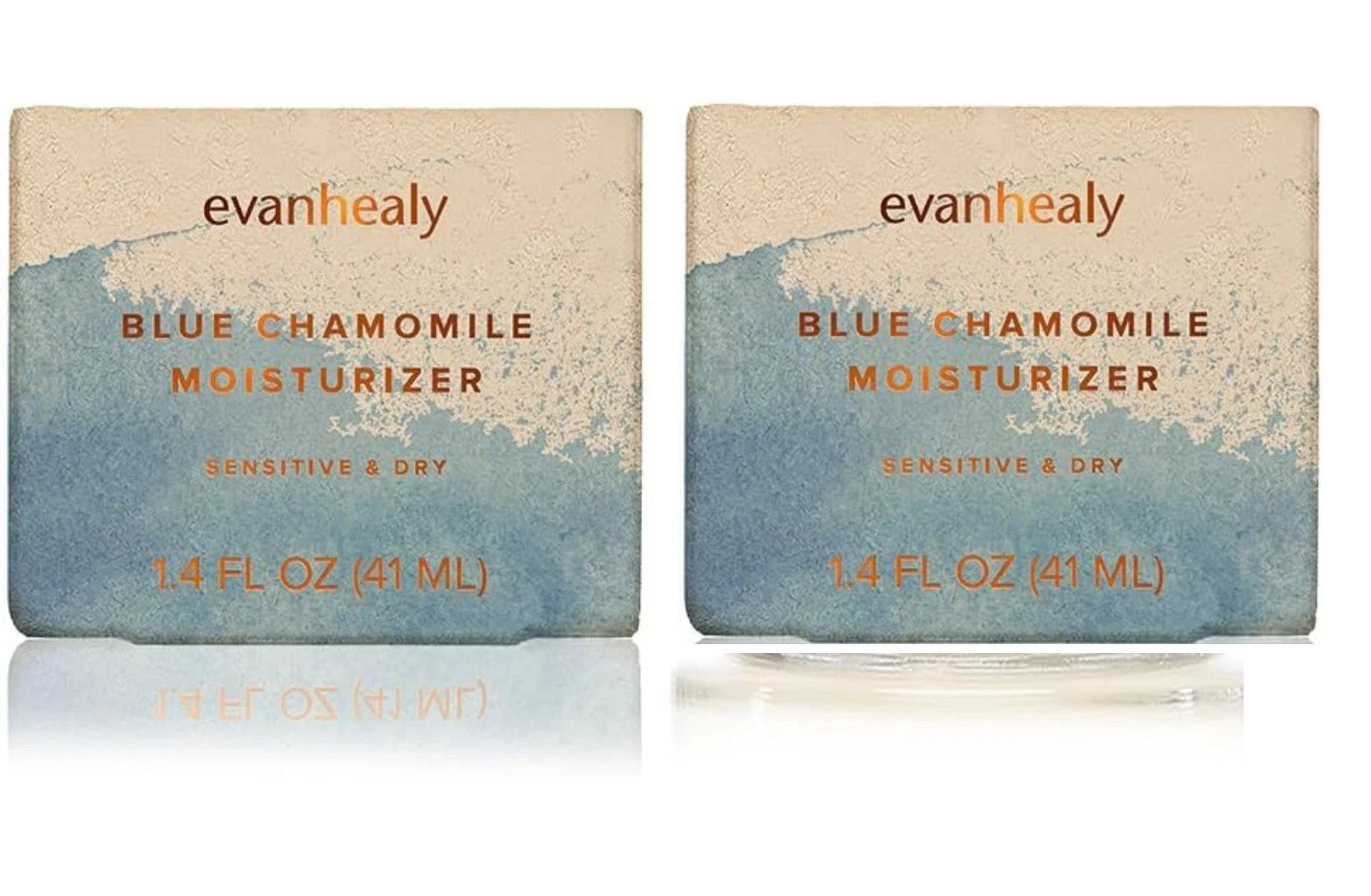 LOT of 2 - Evanhealy Blue Chamomile Moisturizer /Sensitive & Dry Skin 1.4Fl Oz LOT of 2 - Evanhealy Blue Chamomile Moisturizer /Sensitive & Dry Skin 1.4Fl Oz