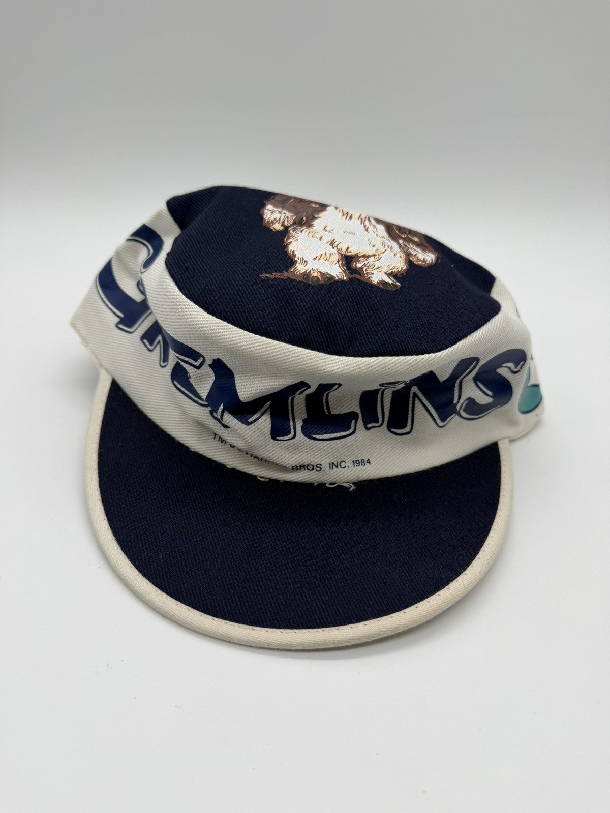 Vintage 1984 Gremlins Official Promotional Painters Hat Warner Bros Movie, Rare Vintage 1984 Gremlins Official Promotional Painters Hat Warner Bros Movie, Rare