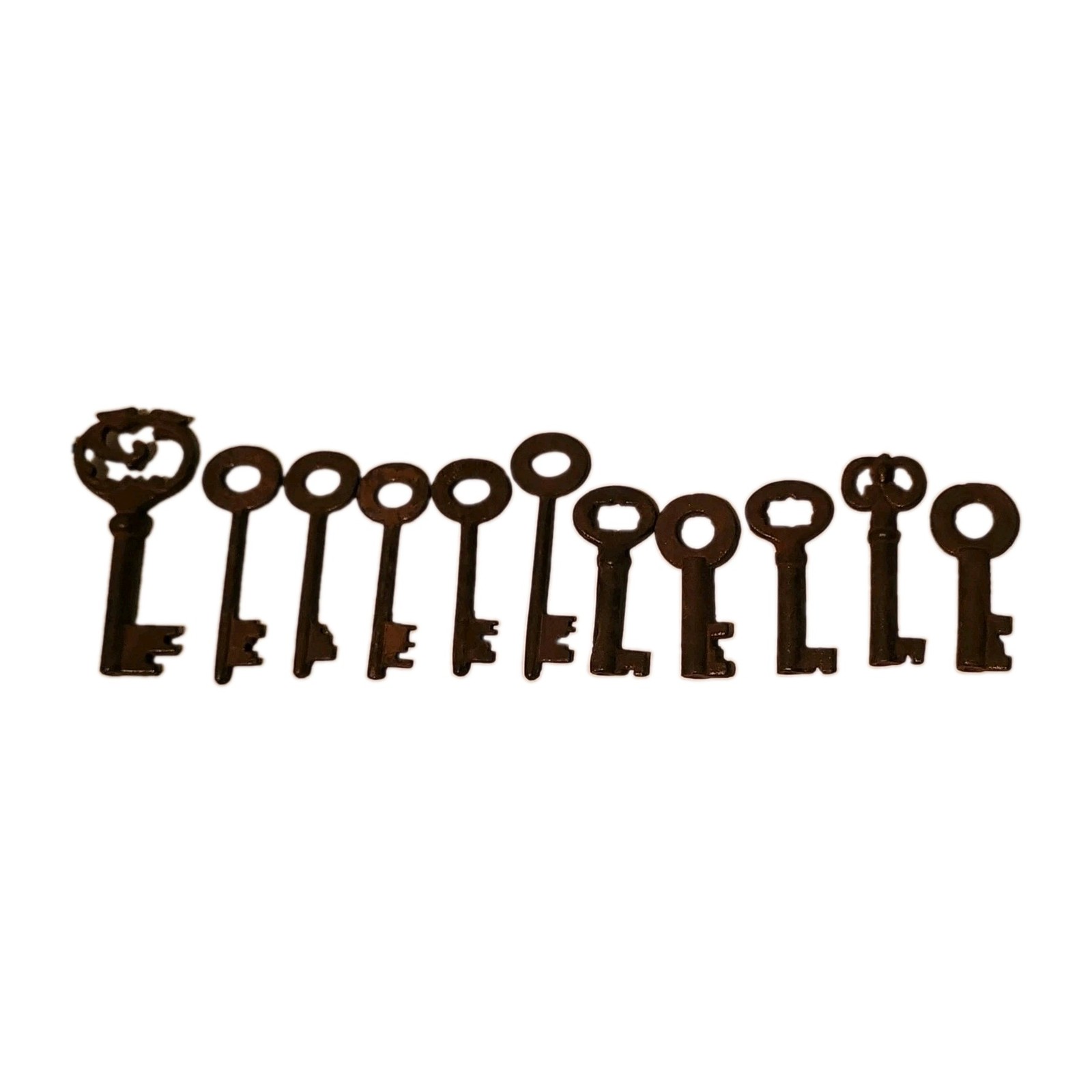 1 1 Antique Style 19th Century Iron Skeleton Keys Vintage Reproduction 2