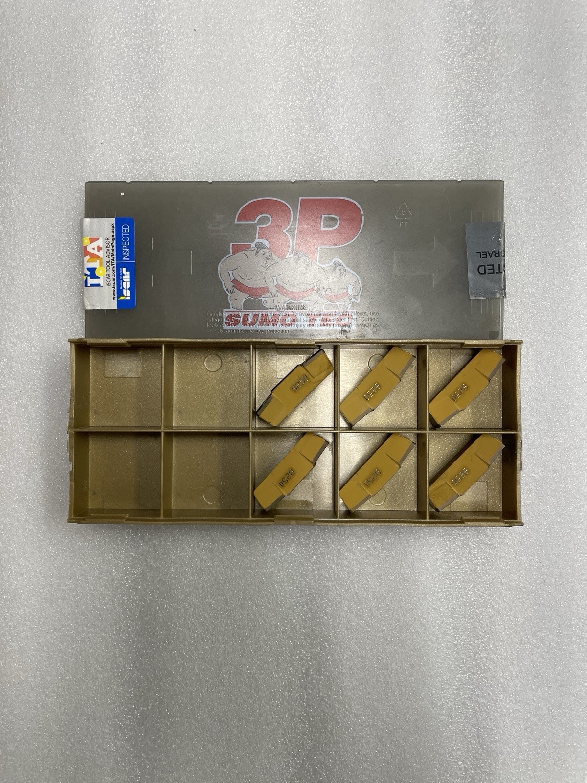 (6 Pcs) New Iscar GDPY 10.00-0.80 IC8250 Full Radius Inserts 6405210 Carbide
