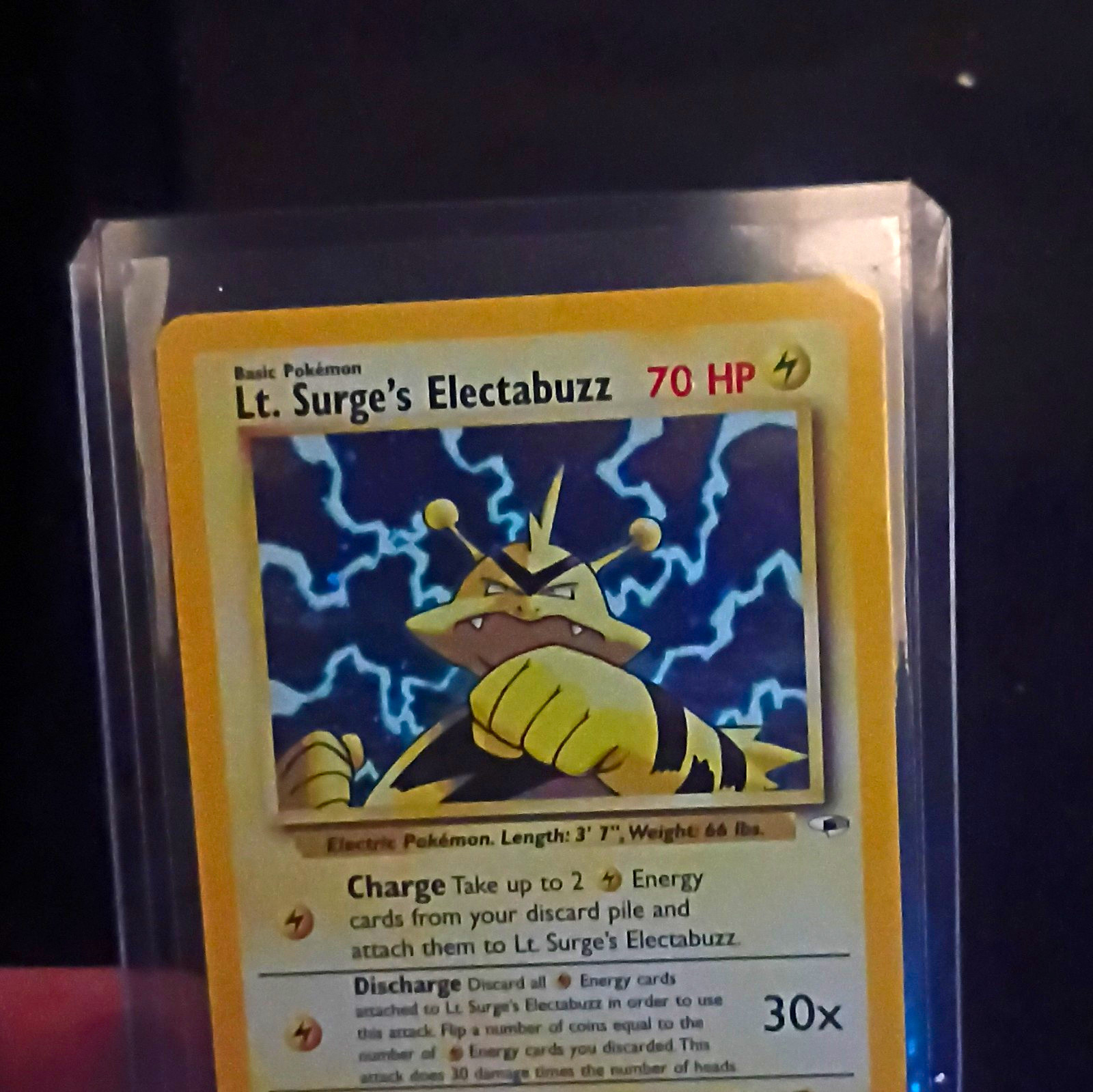 Pokémon TCG Lt. Surge\'s Electabuzz Gym Heroes 006/132 Holo 70 HP English