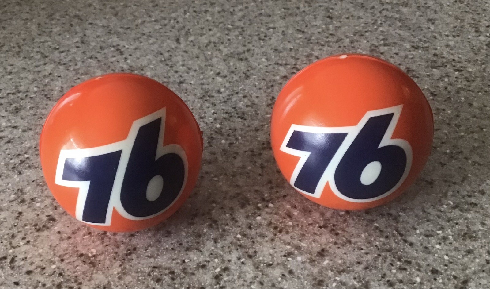 *NEW DESIGN- 76 ANTENNA BALL- RUBBER-LOT OF 2- BRAND NEW