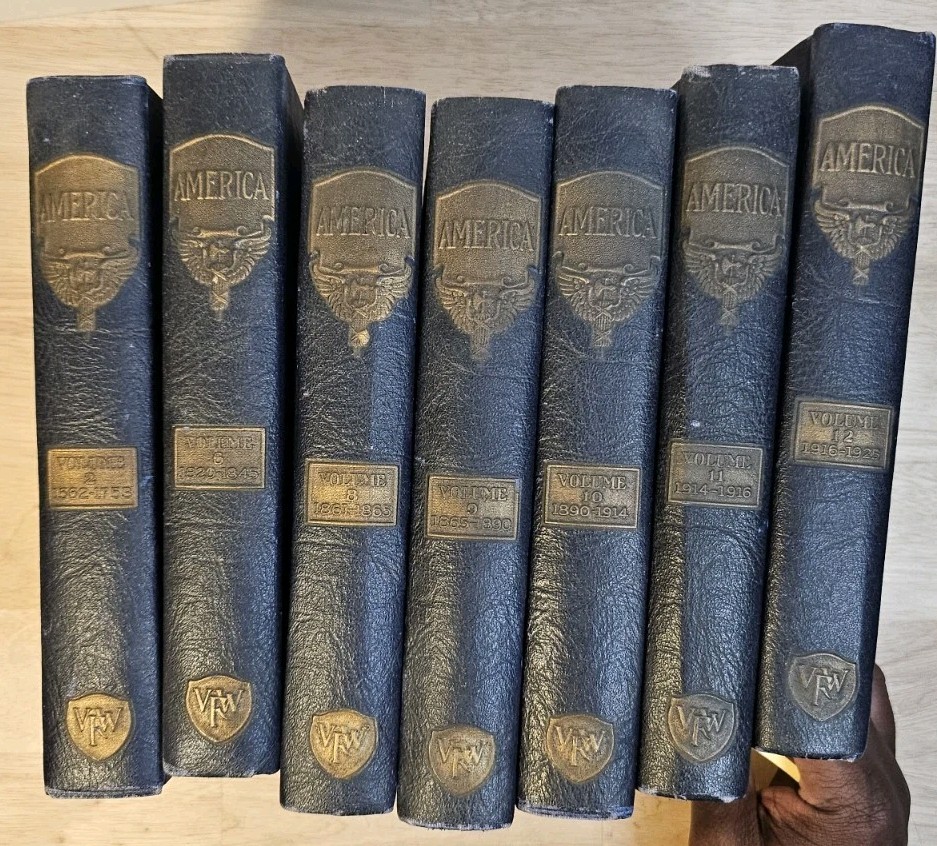 America Great Crises In Our History Told By Its Makers 1925 VFW Book Lot of 7