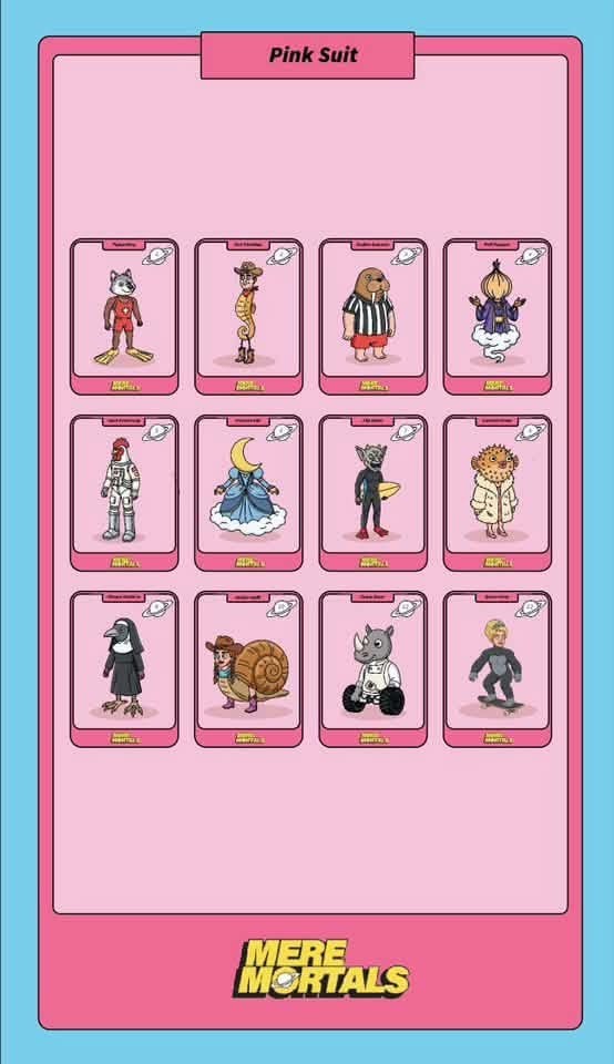 CJ HENDRY MERE MORTALS CARDS - SINGLES UNWRAPPED - YOUR CHOICE OF CHARACTERS