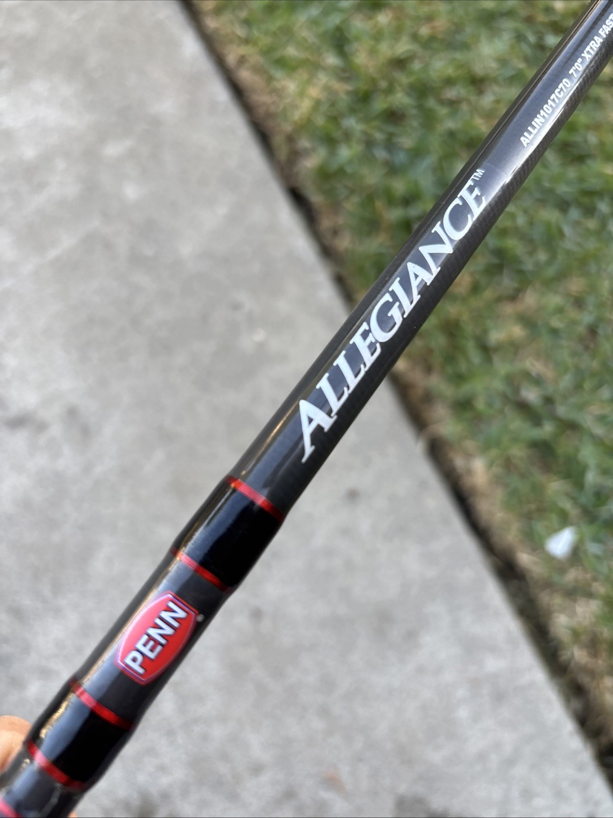 Penn Allegiance ALLIN1017C70 7\' 1 Piece Casting Fishing Rod Xtra Fast Action EUC Penn Allegiance ALLIN1017C70 7\' 1 Piece Casting Fishing Rod Xtra Fast Action EUC