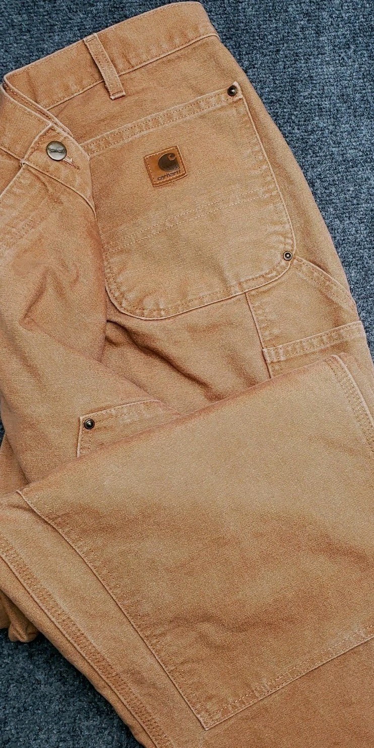 Carhartt B136 Pants Mens 42x30 Brown Double Knee Carpenter Utility Work