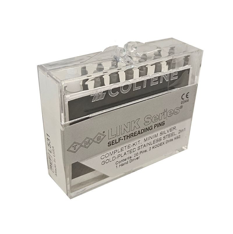*1-Pack* Coltene Link Series Self-Threading Pins Complete Kit Double-Shear L531 *1-Pack* Coltene Link Series Self-Threading Pins Complete Kit Double-Shear L531