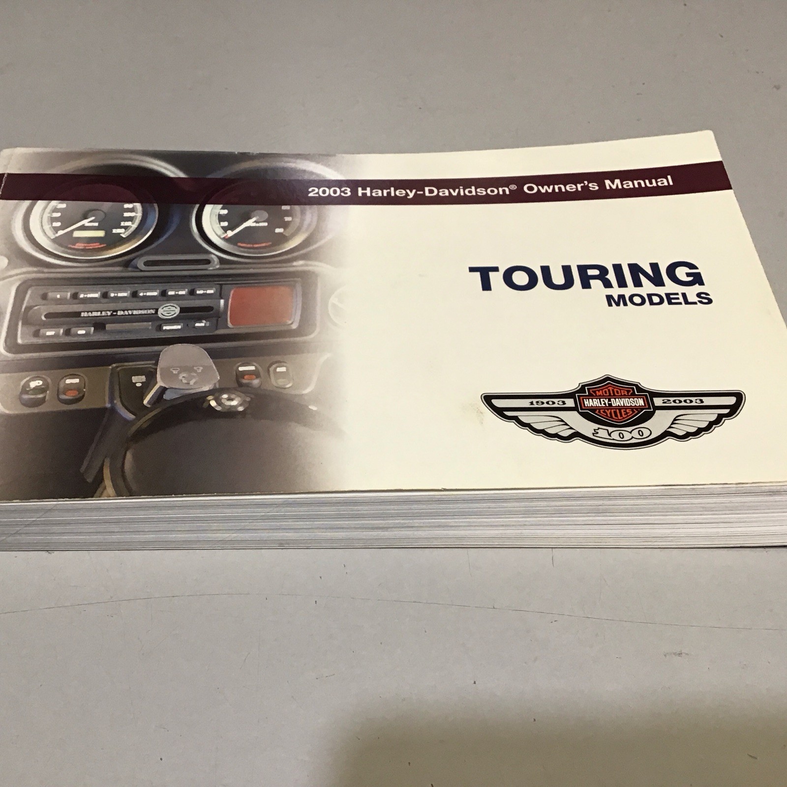 Harley-Davidson Factory 2003 Touring Owner\'s Manual 100th anniversary 99466-03