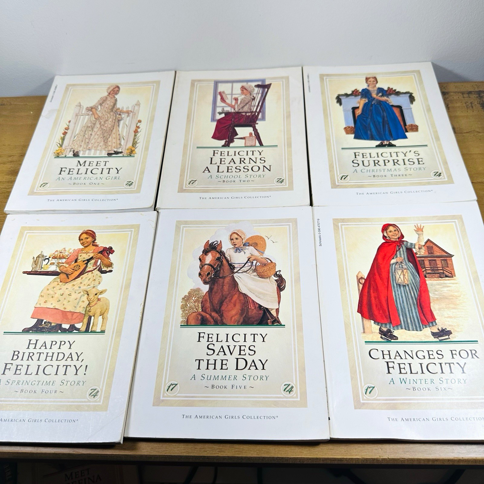 American Girl Felicity Books 1-6 Paperback Lot Pleasant Company The Collection