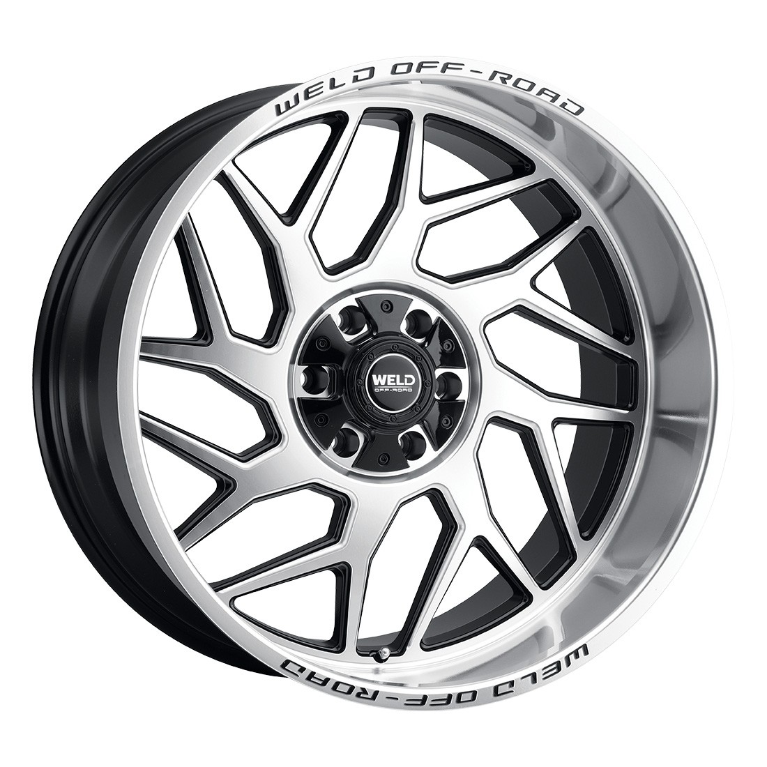 Weld Off-Road Wheels Fulcrum 20x9 +0 Gloss Black Machined 6x135 6x139.7 (QTY 1)