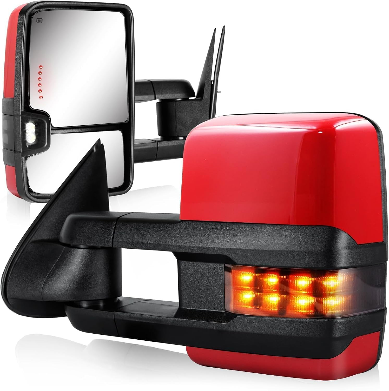 2003-2007 Silverado Sierra Yukon Towing Mirrors Pair–Compatible Replacement
