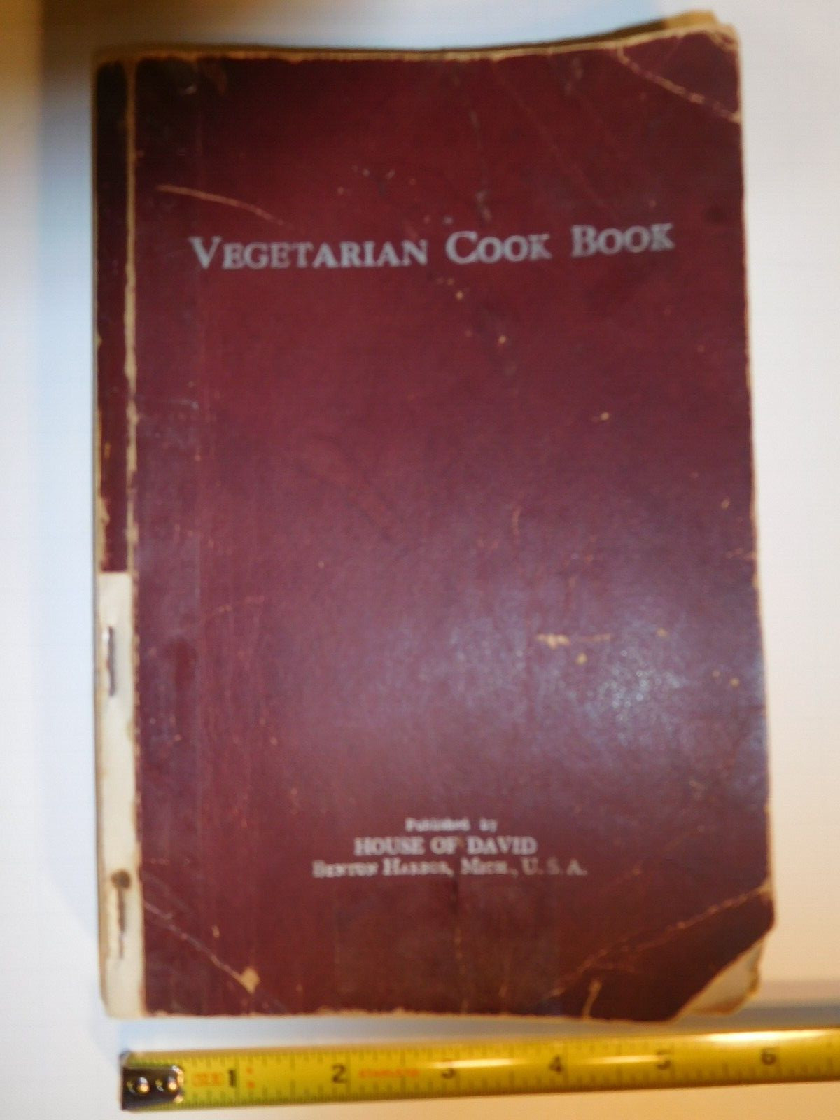 Rare Vint. Circa 1930 House of David Benton Harbor,MI 3rd Edition VEG. Cook Book Rare Vint. Circa 1930 House of David Benton Harbor,MI 3rd Edition VEG. Cook Book