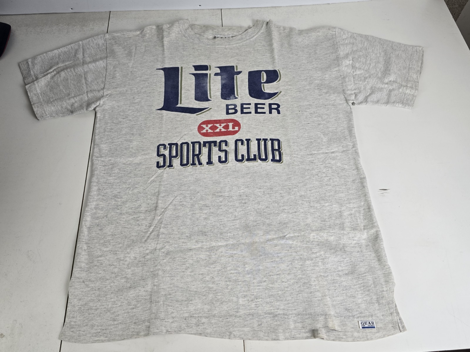 Vintage 90’s Miller Lite Beer T-Shirt XL Single Stitch Gear For Sports USA 