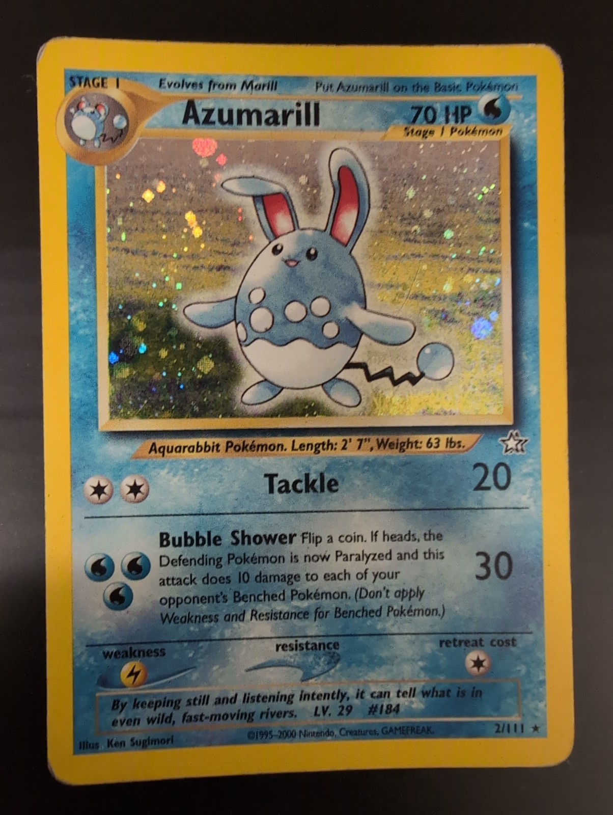 Azumarill 2/111 Neo Genesis Holo
