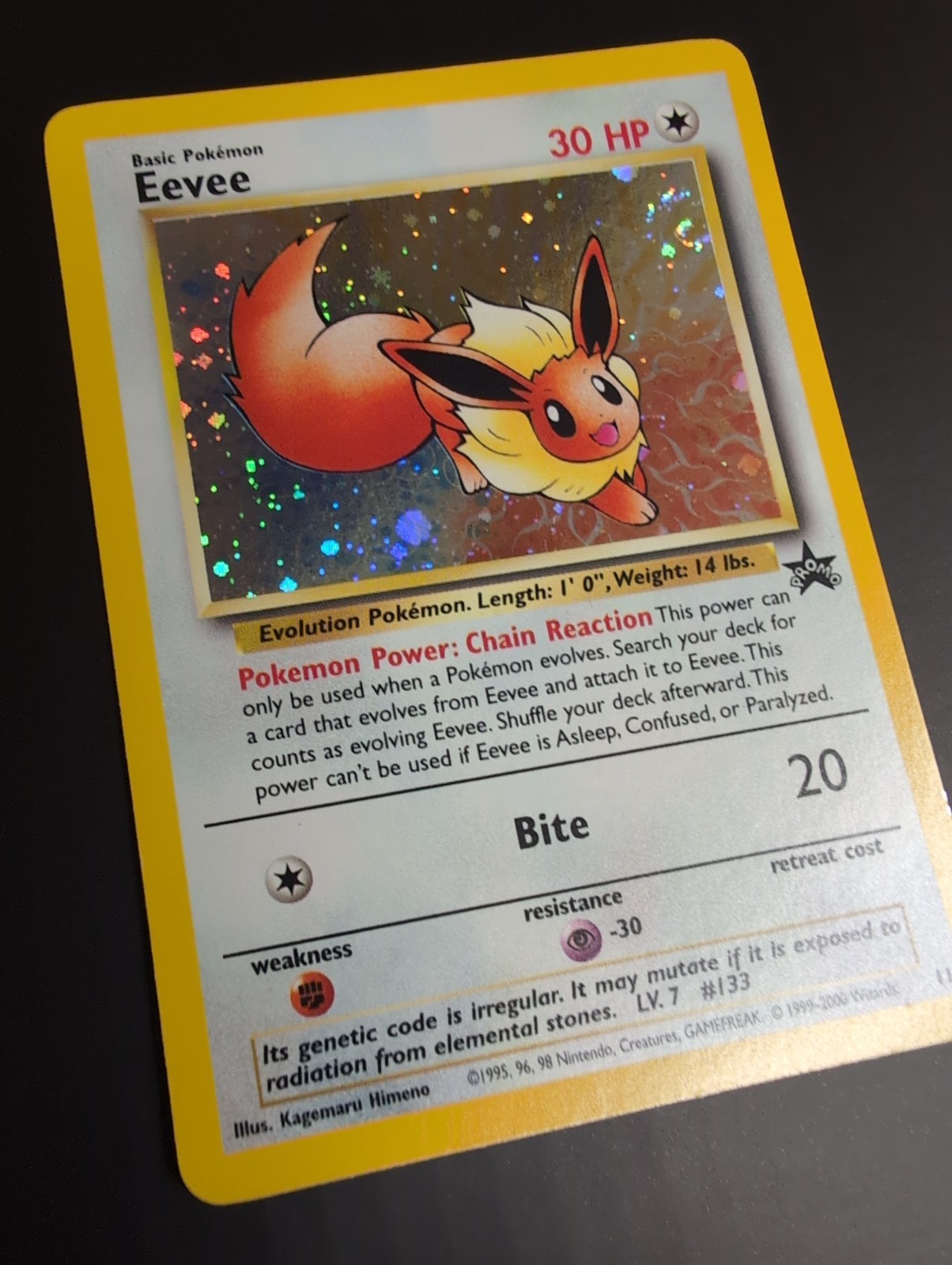 Eevee 11/53 Wotc Promo Holo Swirl