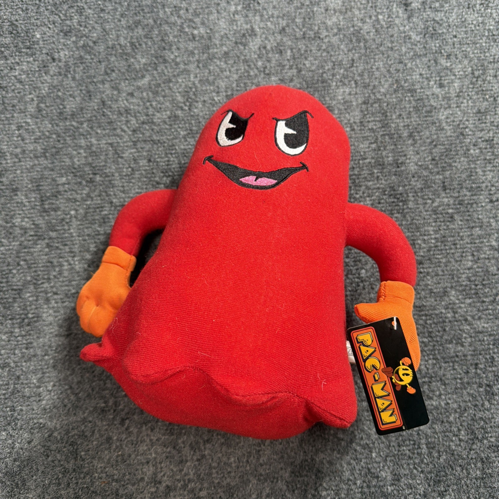 Vintage 2005 Namco Toy Factory Pac-Man Blinky Plush New With Original Tags