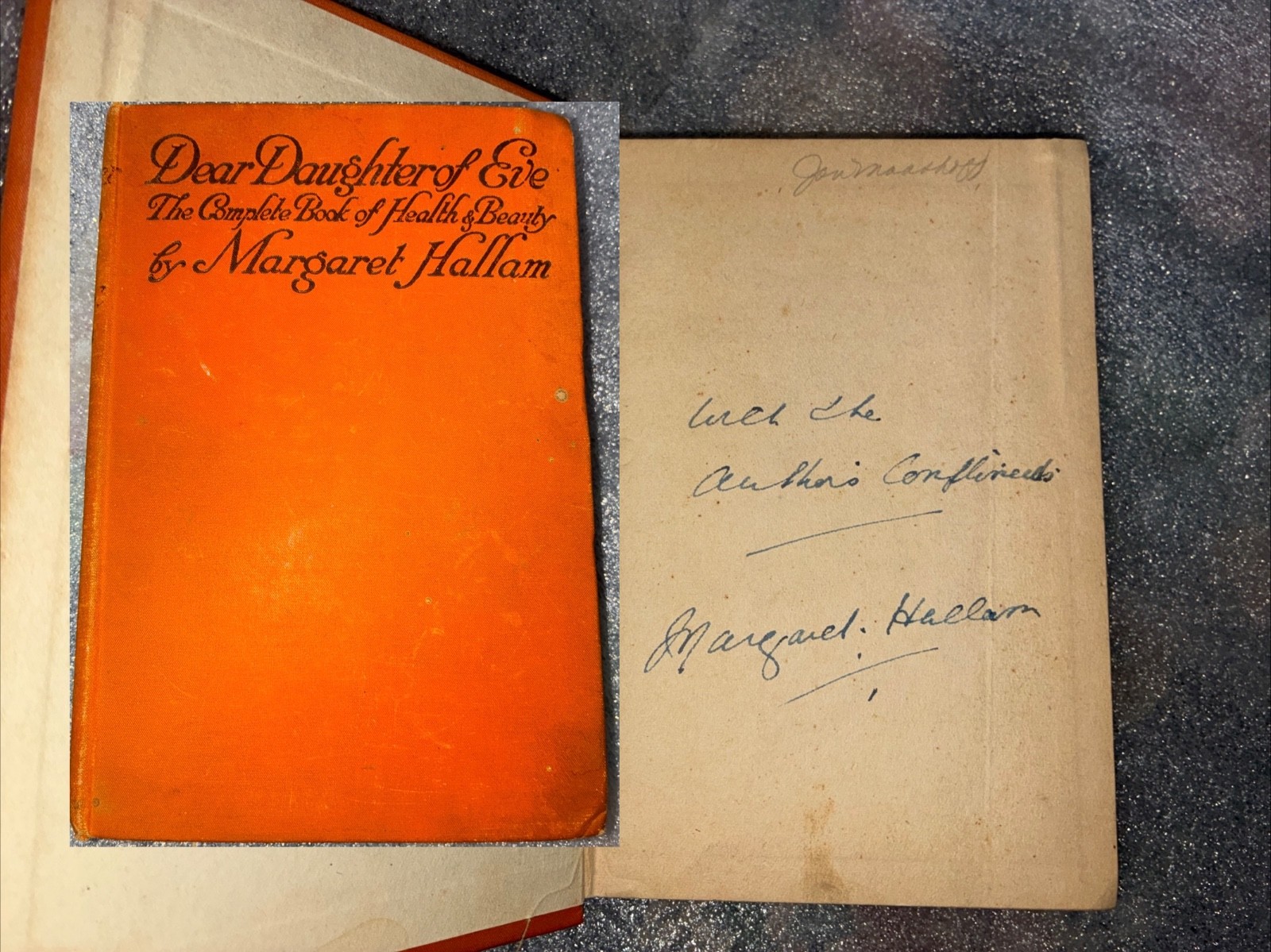 SIGNED / AUTHOR’S COMPLIMENTS / 1924/ Vintage Womens health HC Hallam Eve Book SIGNED / AUTHOR’S COMPLIMENTS / 1924/ Vintage Womens health HC Hallam Eve Book
