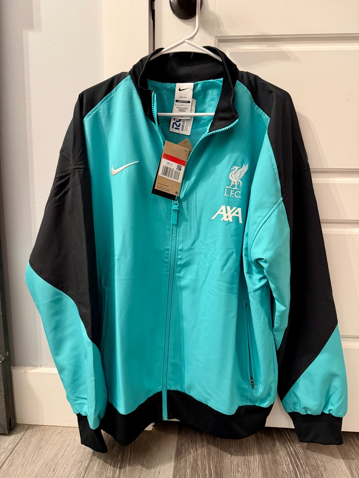 BN 🔥 Nike Men\'s Teal Liverpool FC 2024/25 Strike Anthem Full-Zip Jacket RARE