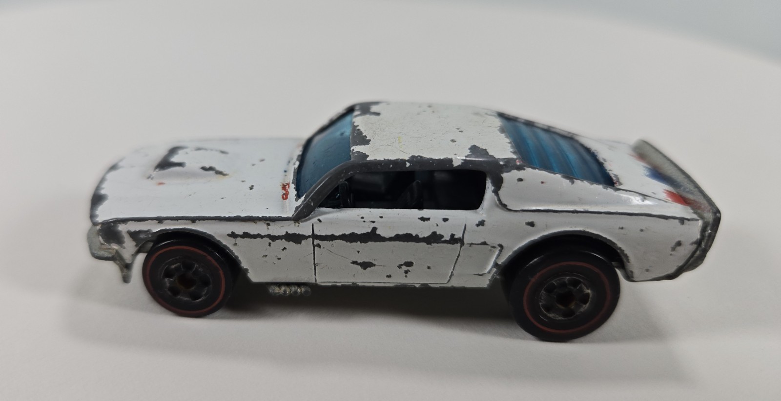 Vintage 1974 Hot Wheels Redline Mustang Stocker White Super Rare