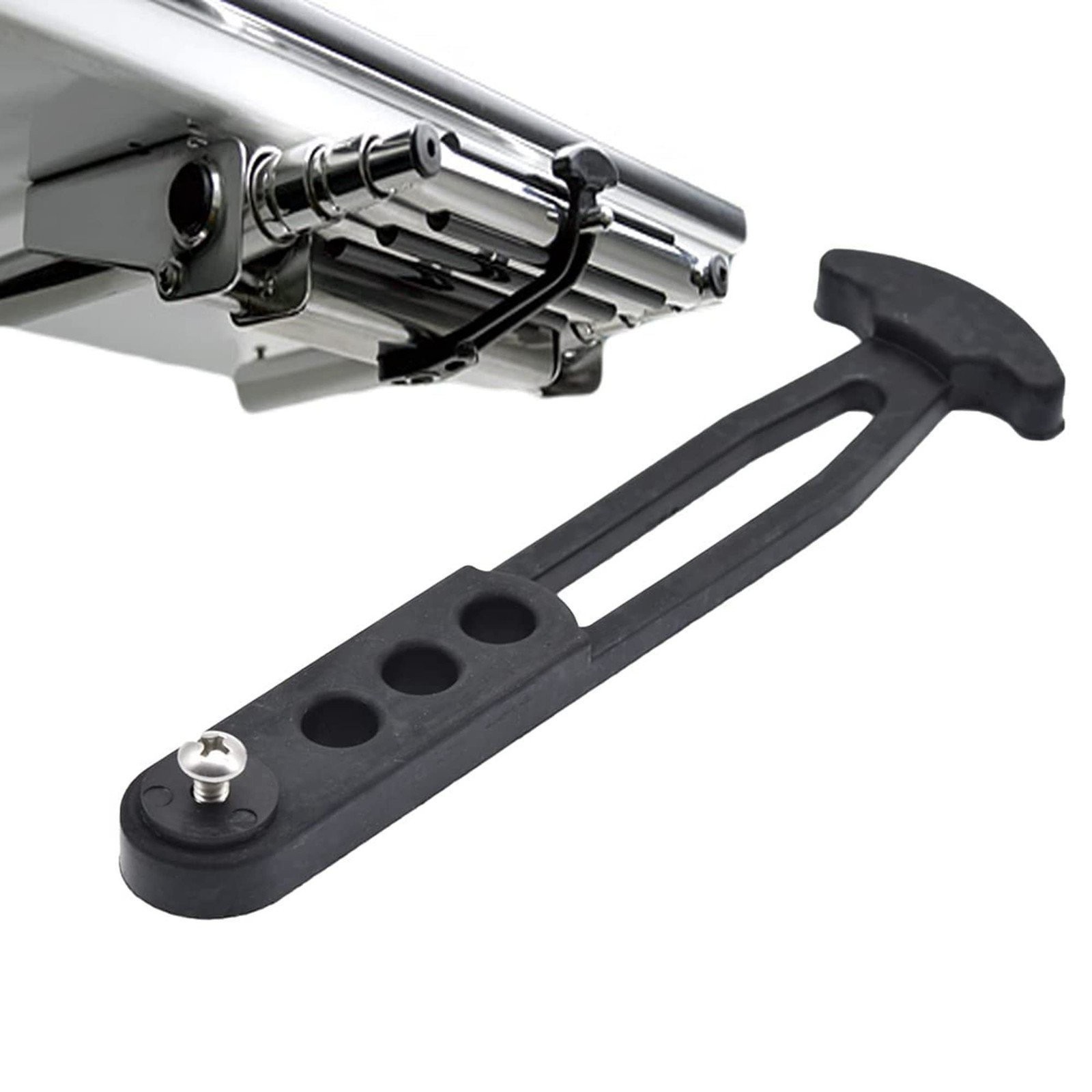 MARINE CITY Boat Boarding Latch Strap with Bungee Rope & Rubber Holder (7\