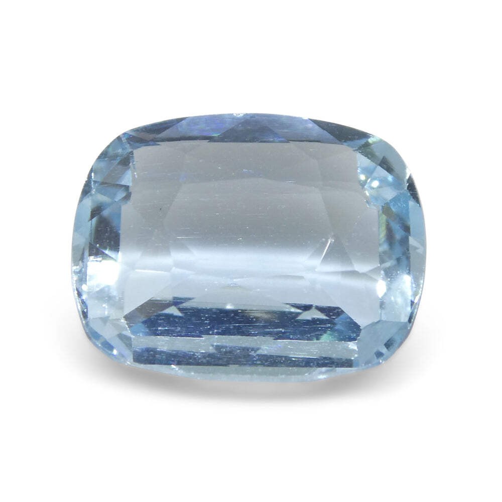 6.24ct Cushion Blue Aquamarine from Brazil