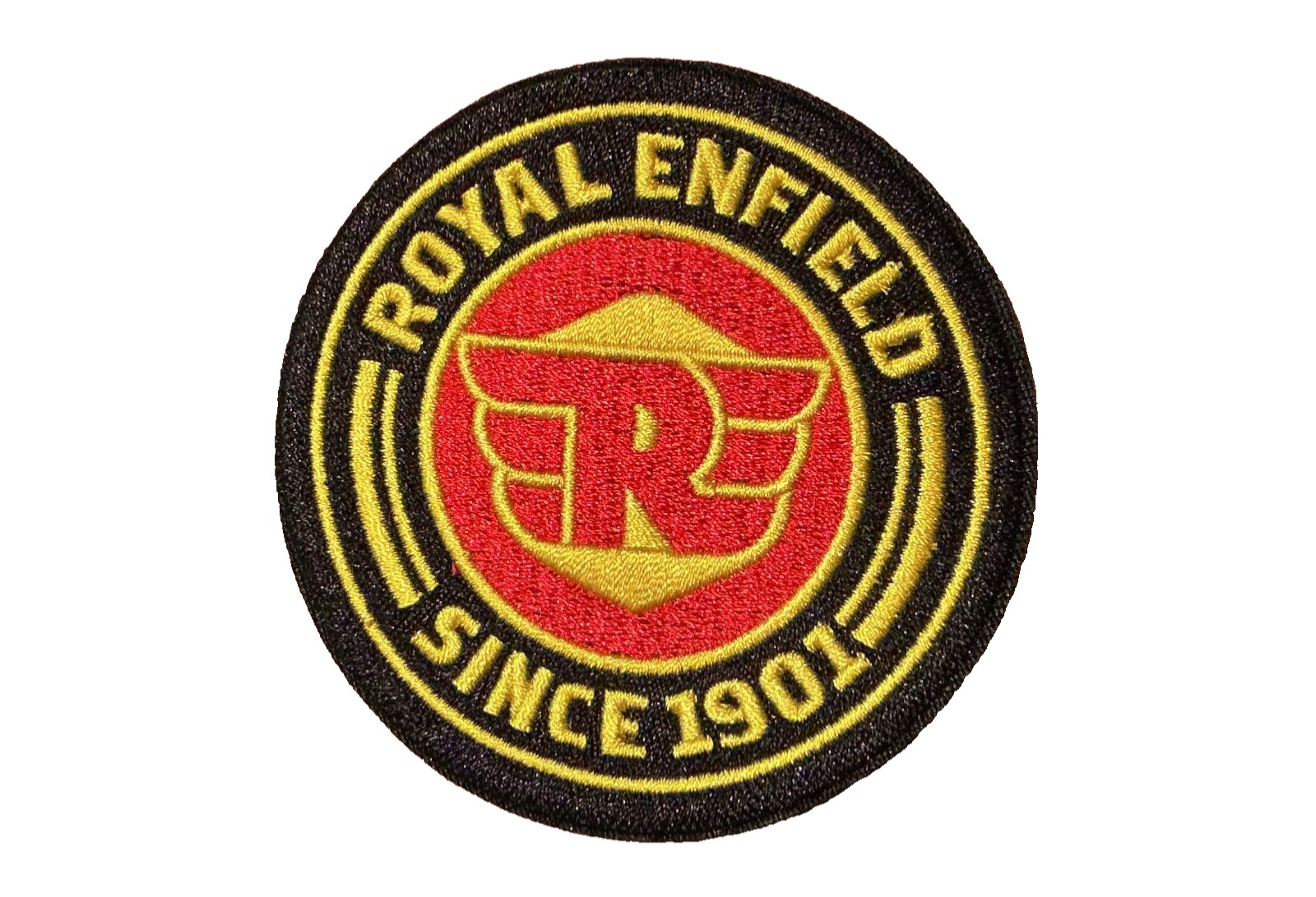 ROYAL ENFIELD - Since 1901  - Racing Motorcycles - Embroidered Sew/Iron-On Patch