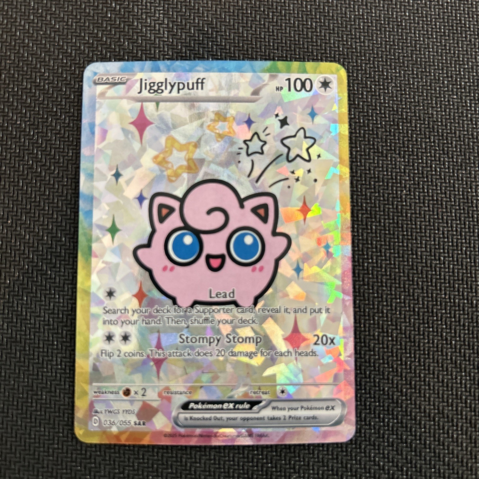 Pokemon Jigglypuff Special Doujin Art Starry Holo Card