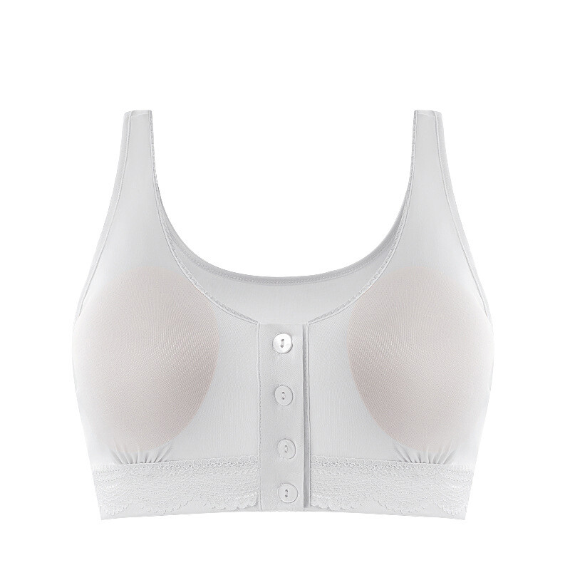 100% Mulberry Silk Women Bra Front Closure Half Cami Wireless Bralette Cozy Feel