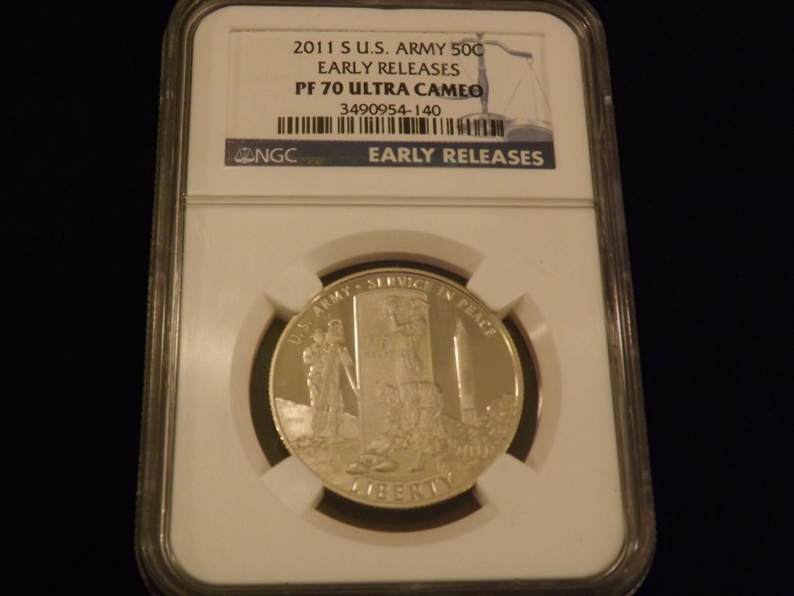2011-S    US ARMY   Early Releases    NGC PF 70