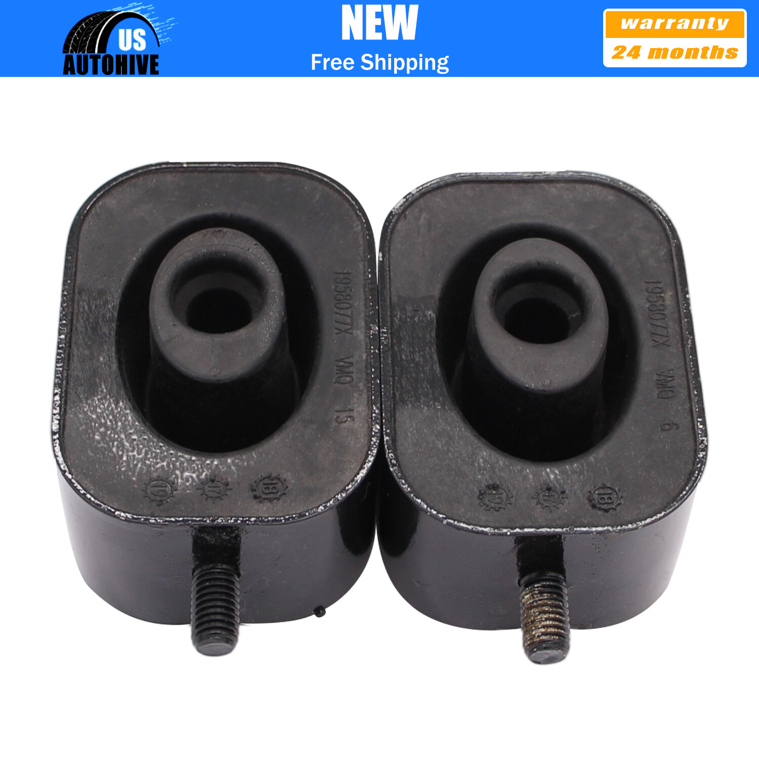 2x Exhaust Pipe Front Hanger Insulator 22907444 Rubber Mount 13229780 22907444