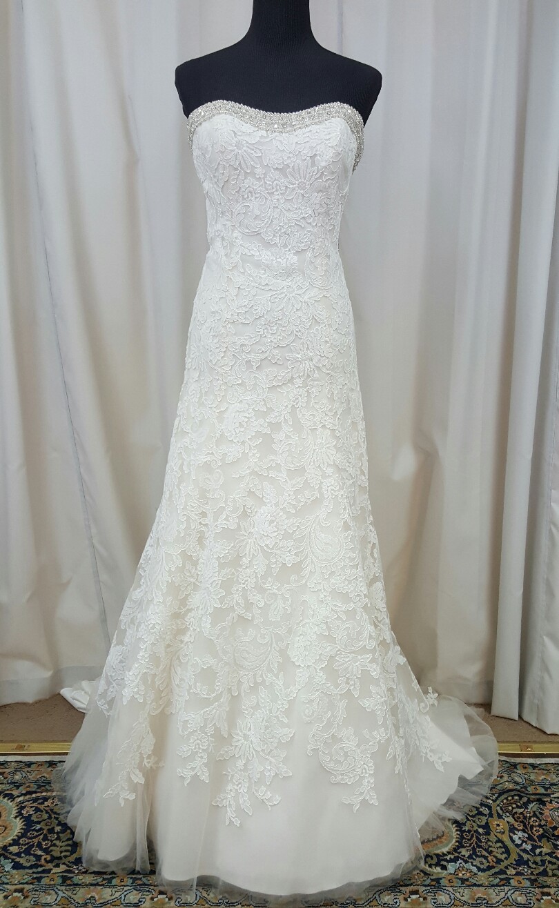 NEW Morilee Bridal Gown Wedding Dress 2705 Ivory Champagne A Line Lace Crystal NEW Morilee Bridal Gown Wedding Dress 2705 Ivory Champagne A Line Lace Crystal