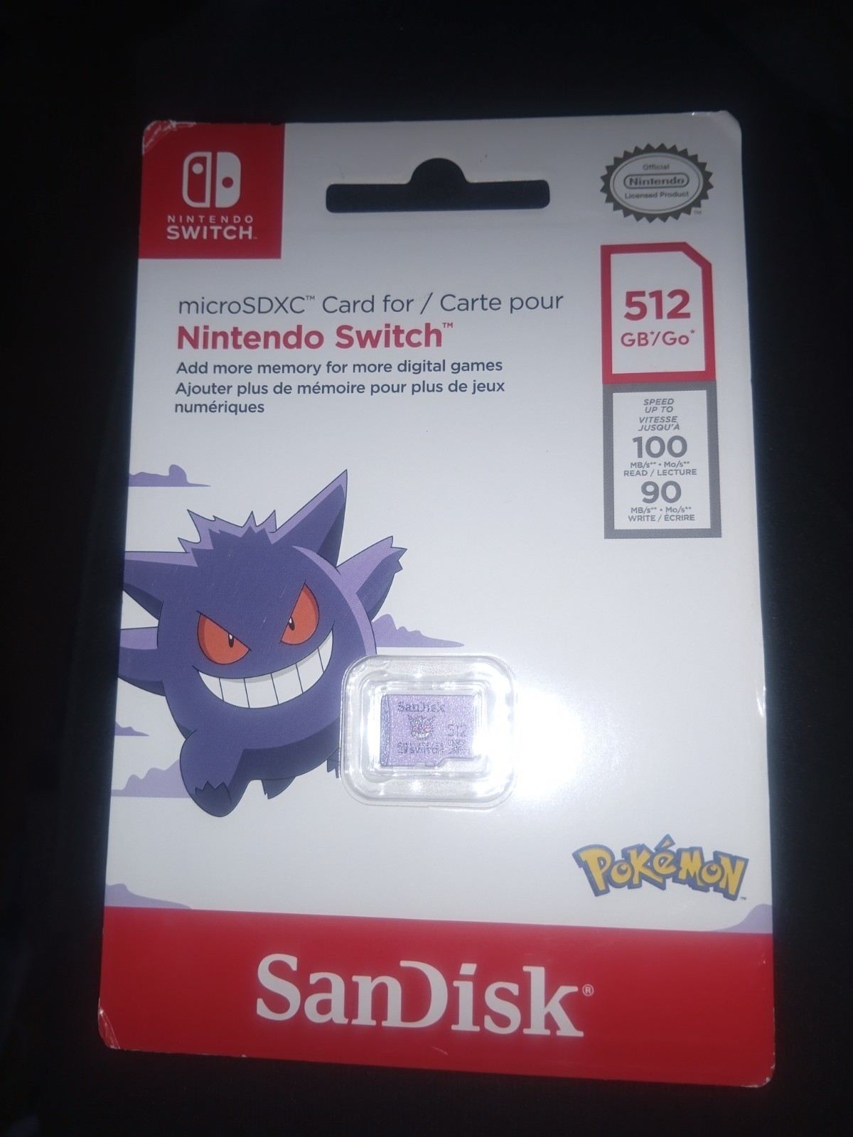 SanDisk 512/GB*/Go micro SDXC card for Nintendo Switch