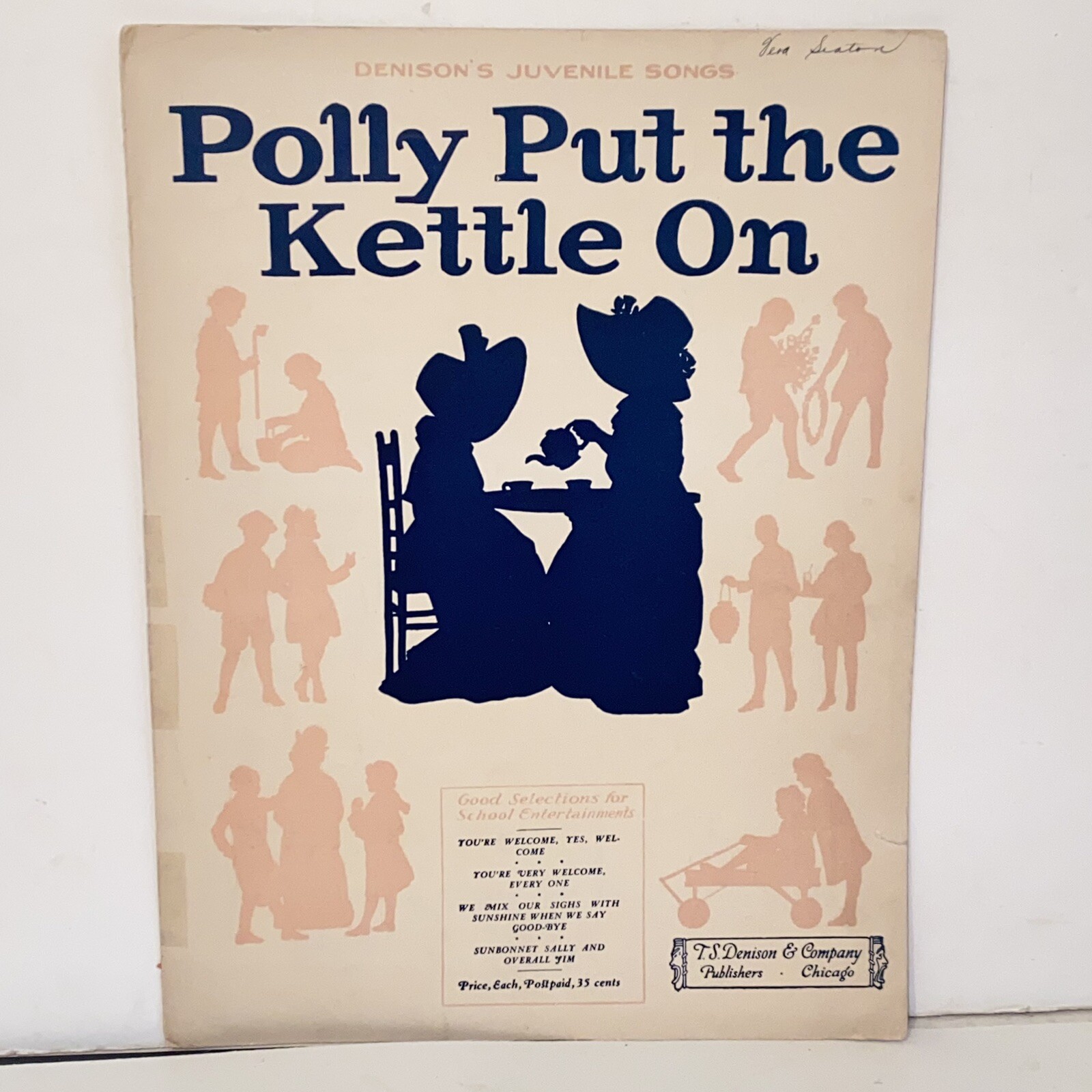 Vintage 1925 Polly Put The Kettle On Sheet Music by Henry Sawyer Vintage 1925 Polly Put The Kettle On Sheet Music by Henry Sawyer