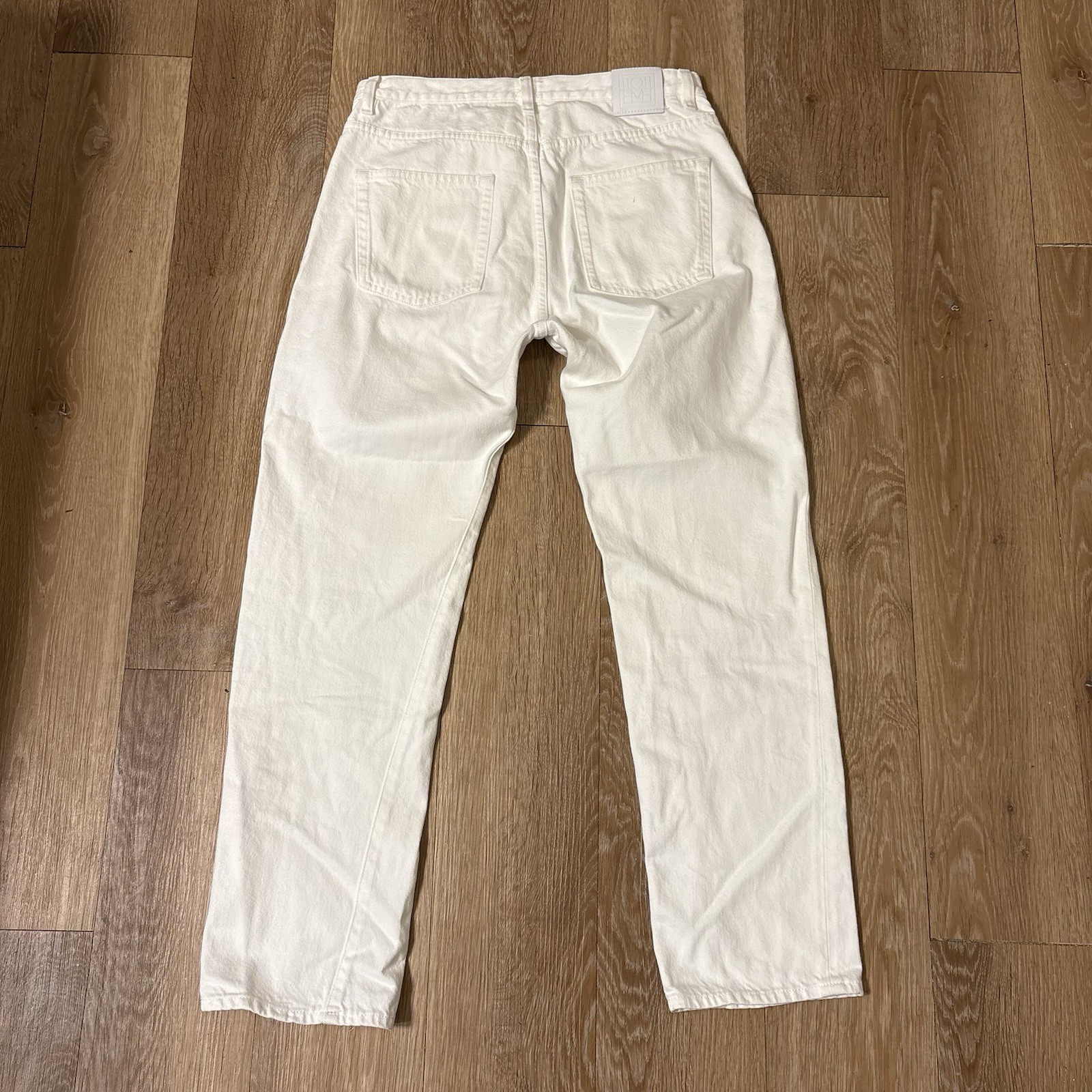 Toteme Jeans Womens 28 x 32 Denim Pant Twisted Seam Jeans White Casual Ladies Toteme Jeans Womens 28 x 32 Denim Pant Twisted Seam Jeans White Casual Ladies