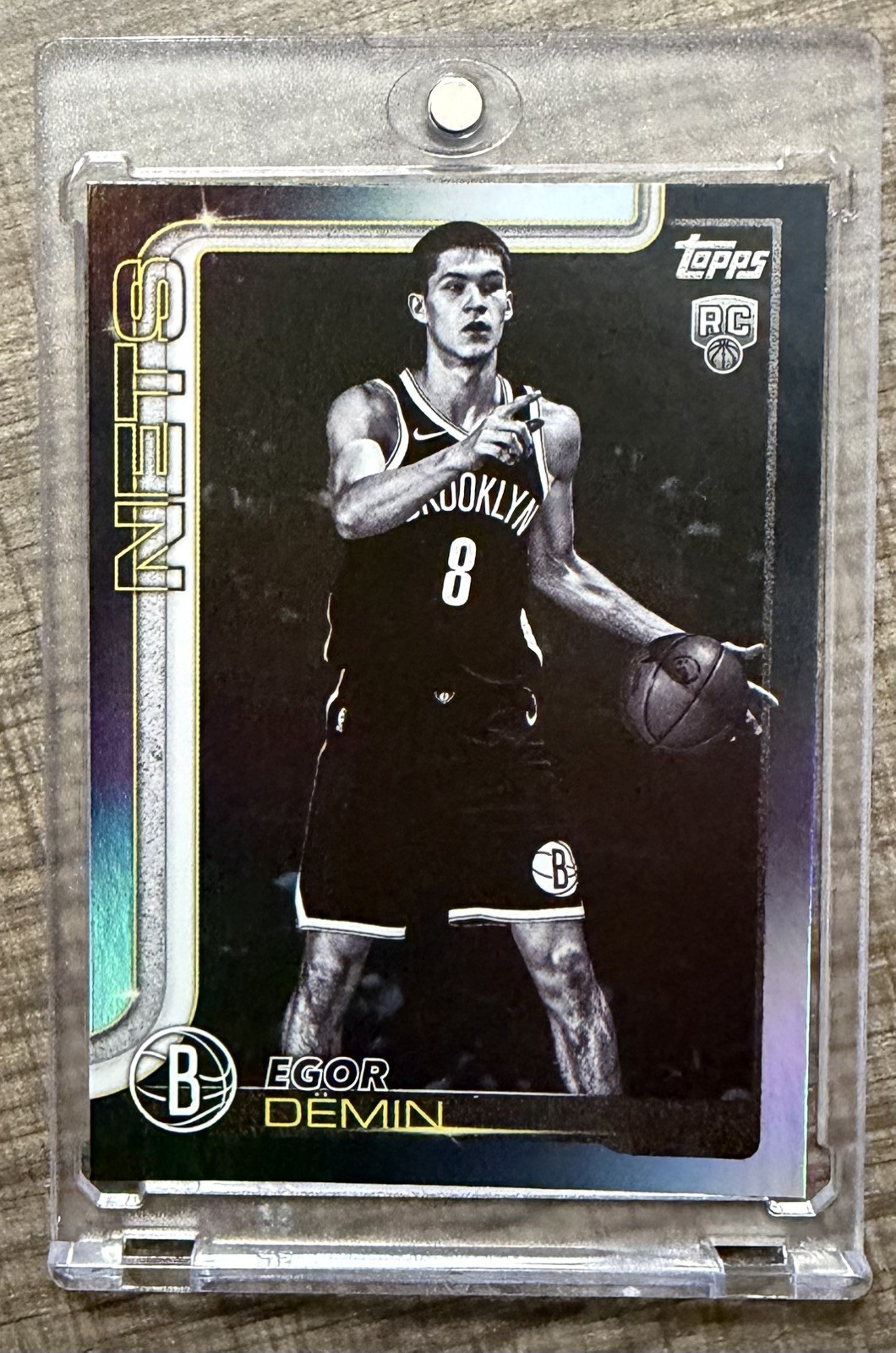 2025-2026 Topps NBA Egor Demin Rookie Negative Refractor Parallel RC Rare Nets 2025-2026 Topps NBA Egor Demin Rookie Negative Refractor Parallel RC Rare Nets