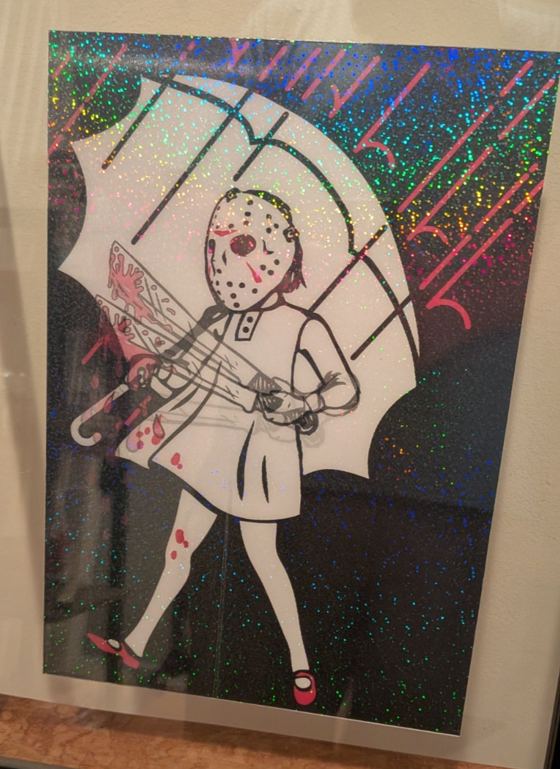 Friday the 13th Assault Girl Lenticular print by Marble Slinger 