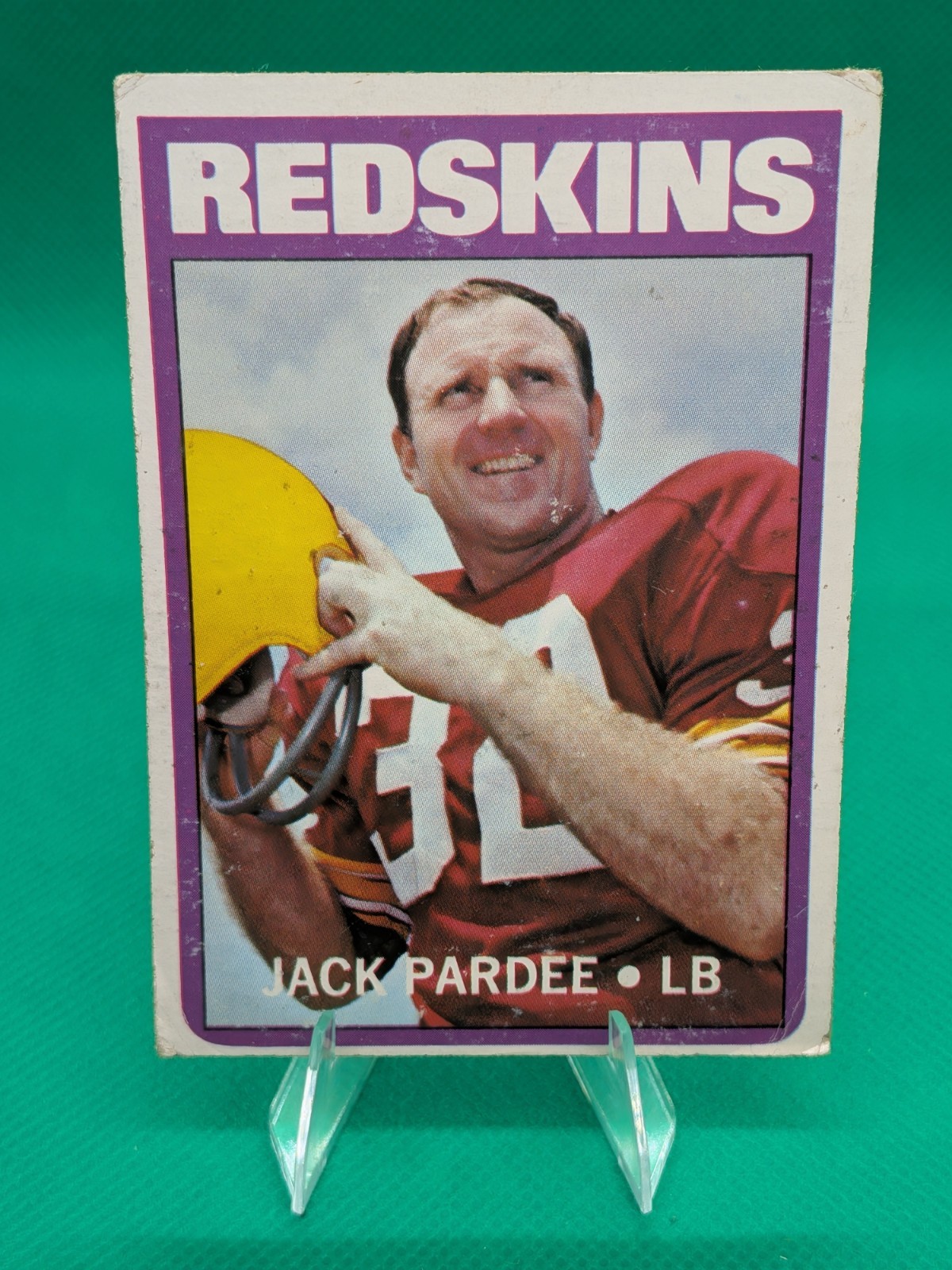 1972 Topps (High #) Jack Pardee #293 - Washington Redskins *EX* 1972 Topps (High #) Jack Pardee #293 - Washington Redskins *EX*